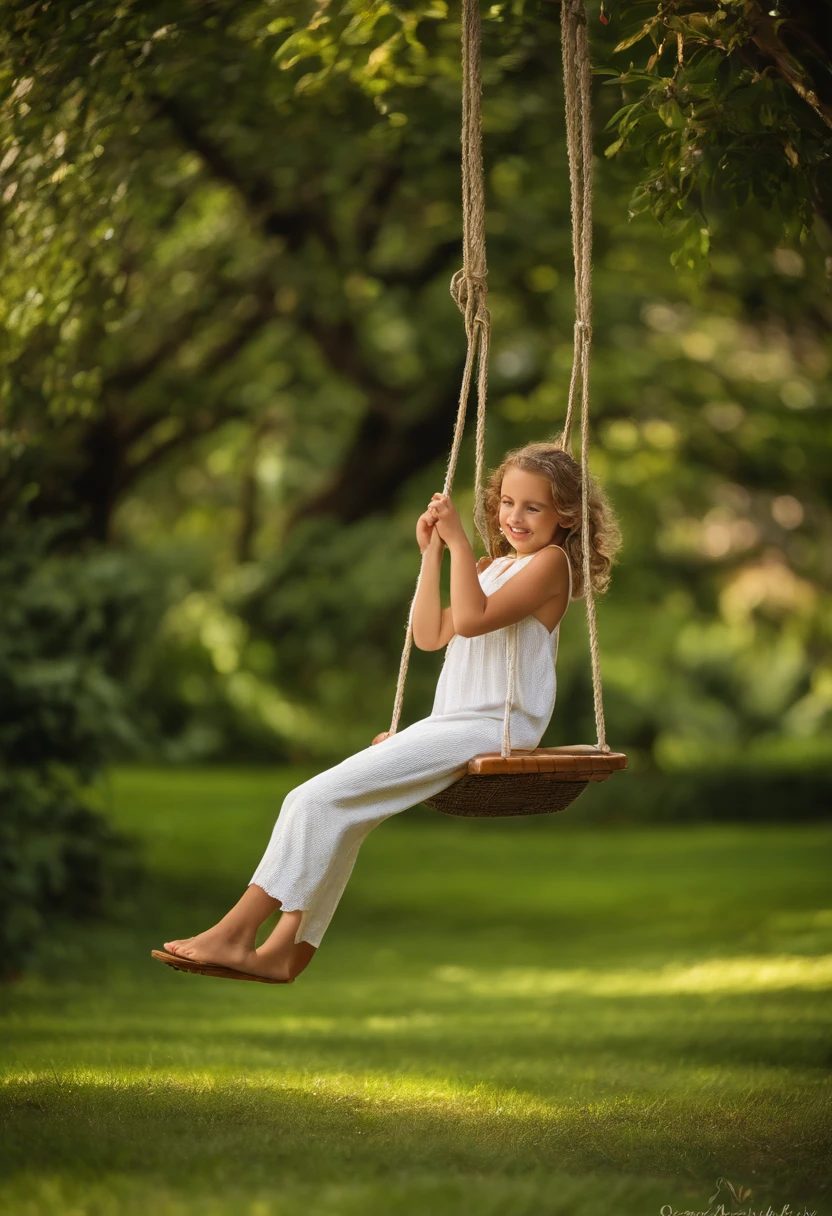 Ana, uma garotinha cheia de energia, costumava passar seu tempo livre no parque perto de sua casa. She loved the feel of the swing, the grass under his feet and the trees that surrounded the place. Era o local perfeito para uma tarde de brincadeiras.