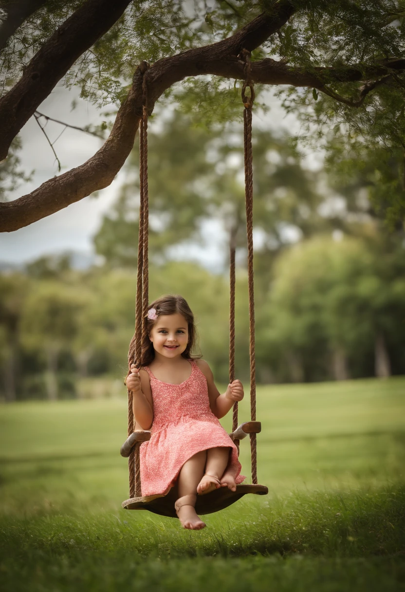 Ana, uma garotinha cheia de energia, costumava passar seu tempo livre no parque perto de sua casa. She loved the feel of the swing, the grass under his feet and the trees that surrounded the place. Era o local perfeito para uma tarde de brincadeiras.