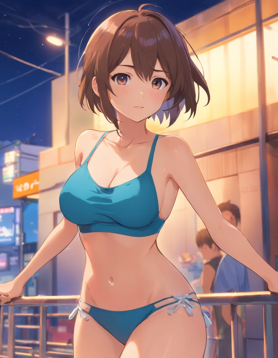 NSFW,obra prima, qualidade superior, oi-nada, iono1, 1girl em, nu completo、Corpo rechonchudo, figura gordinha、corpo chicoteado、corpo voluptuoso、Tipo de corpo do chicote、Espalhe bem as pernas,Seios estourados、peito super gigantesco、gigantic sagging breasts、seios grandes,Seios colossais,((Suor em massa,embarrassed expression)),Tremendo de medo、Roupas com vista para o decote、roupas semitiradas、Roupas que foram retiradas、roupas com seios expostos、Despir-se、Exposed underwear、 destacar-se、Xixi、Omorashi、Vazando muito xixi、Xixi pesado、vazamento de xixi、Pee hard、Vazando muito xixi、Eu posso ver calcinha、Protruding bra breasts、O-Cup Peito、パイズリしている、Grande Transcendente Grande Transcendente、