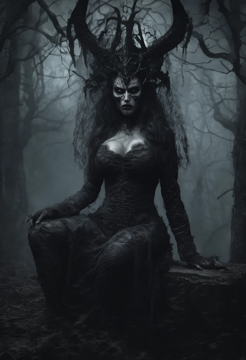 demon queen, fat, big boobs, big hips, big ass, perfect proportions, perfect eyes, real life colors, elegant, sharp focus, hyper-realistic, highly detailed, hd, dramatic lighting, 8k resolution concept art by Greg Rutkowski intricately detailed hyper-detailed dynamic lighting Splash art trending in Artstation triadic colors Unreal Engine 5