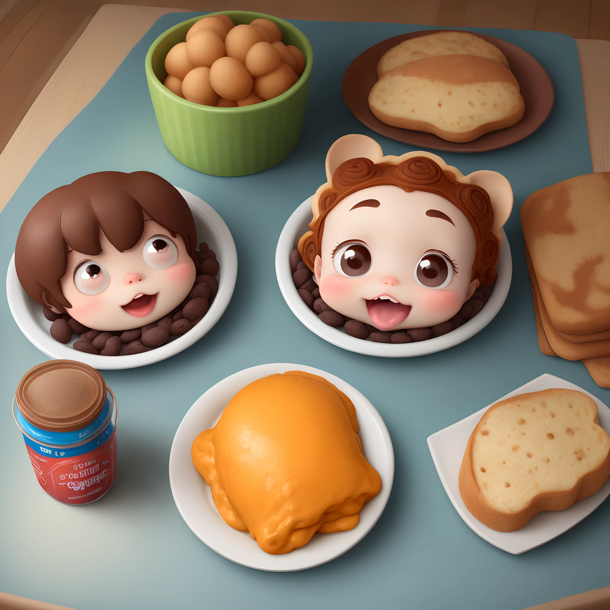 Children food behavior cartoon development