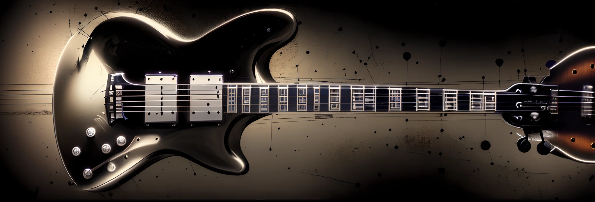 extend guitar and background