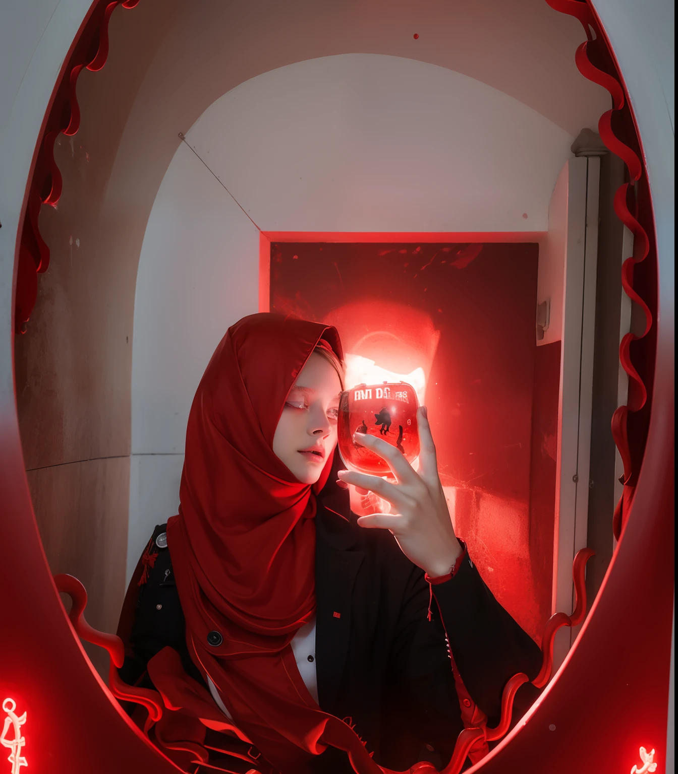 red pupil