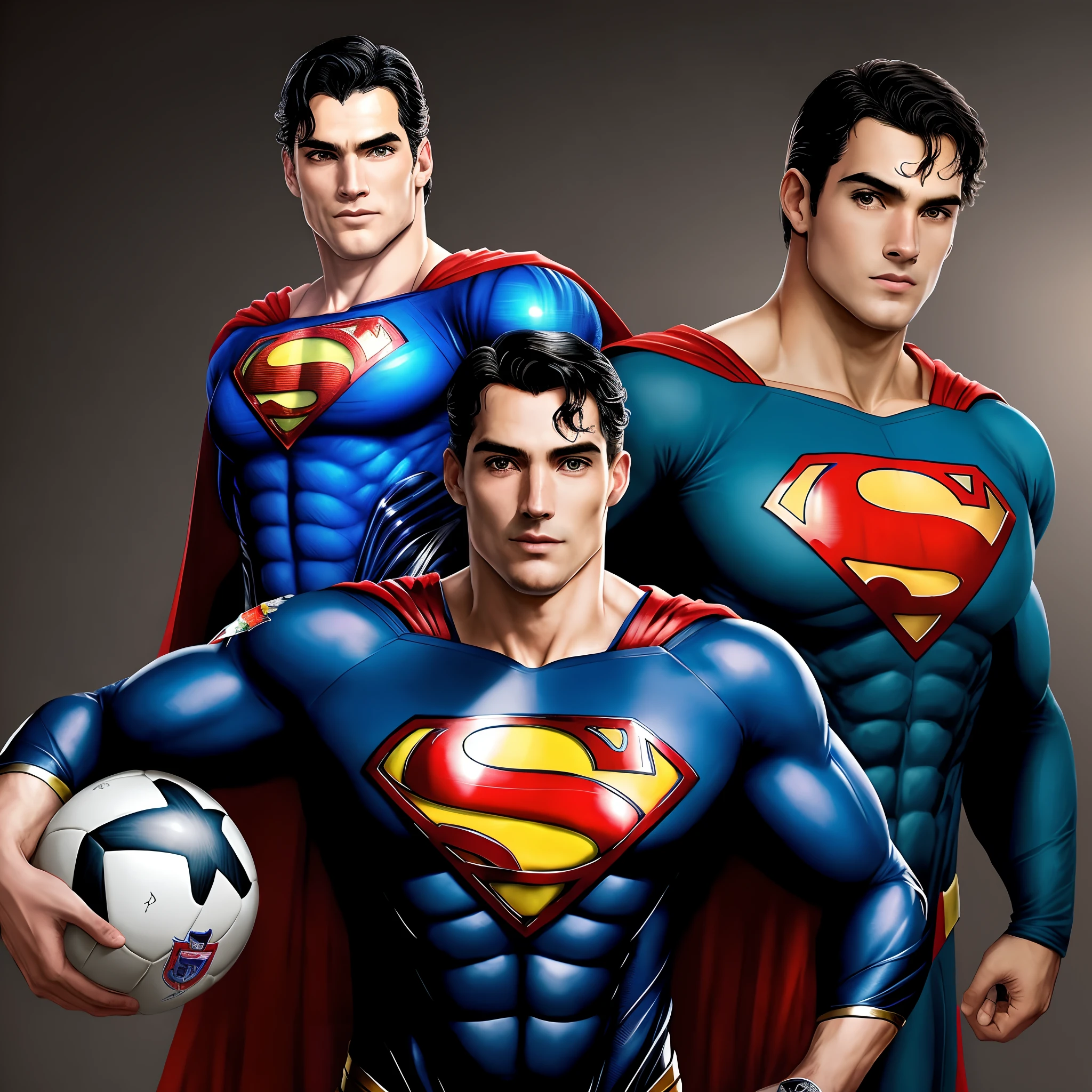 Escudo Bahia futebol clube escudo do time em foco SuperMan with the shield of Bahia fotboll club on the chest in the Scottish uniform Bahia fbc tricolor Bahian classic style escodo do Bahia no peito clube de fotboll Bahia fitboll clube bahia