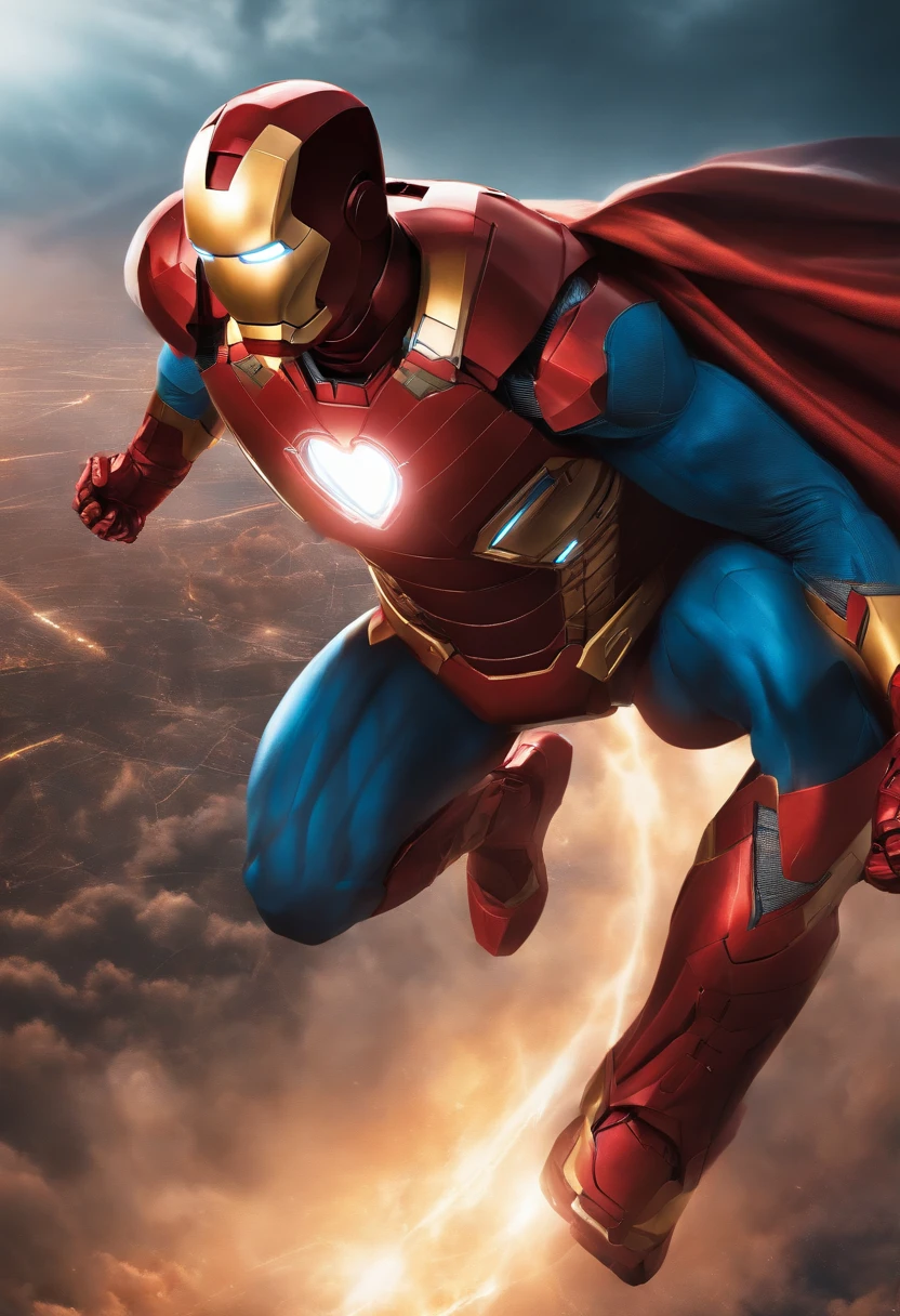 Iron Man and Superman combined together. Fusion in a single character.
