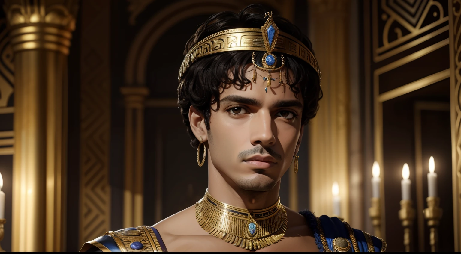 Cesarião, (filho de cleopatra e julio cesar) (apenas o rosto)