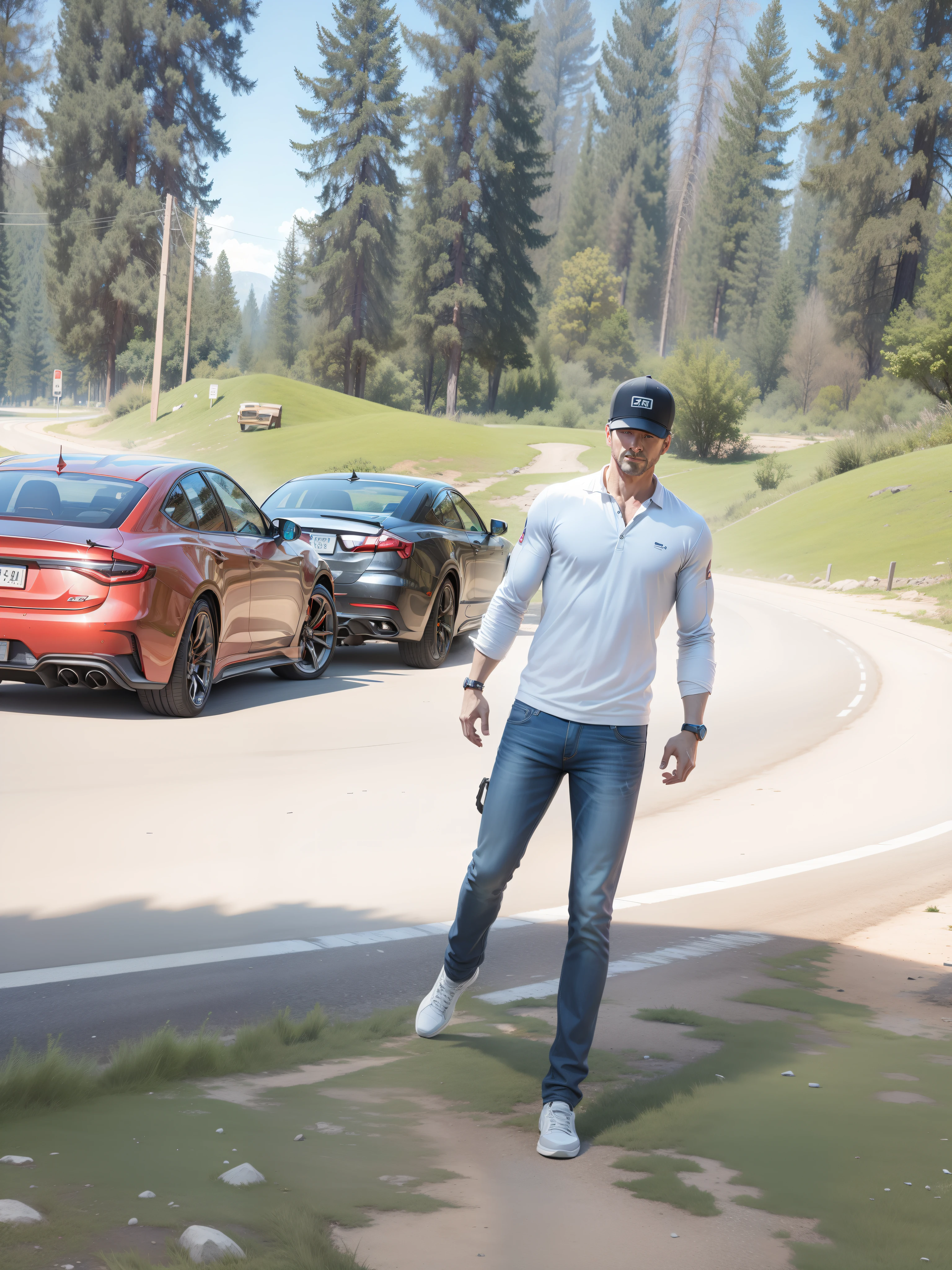 Change background,8k,ultra HD,cars, realistic.