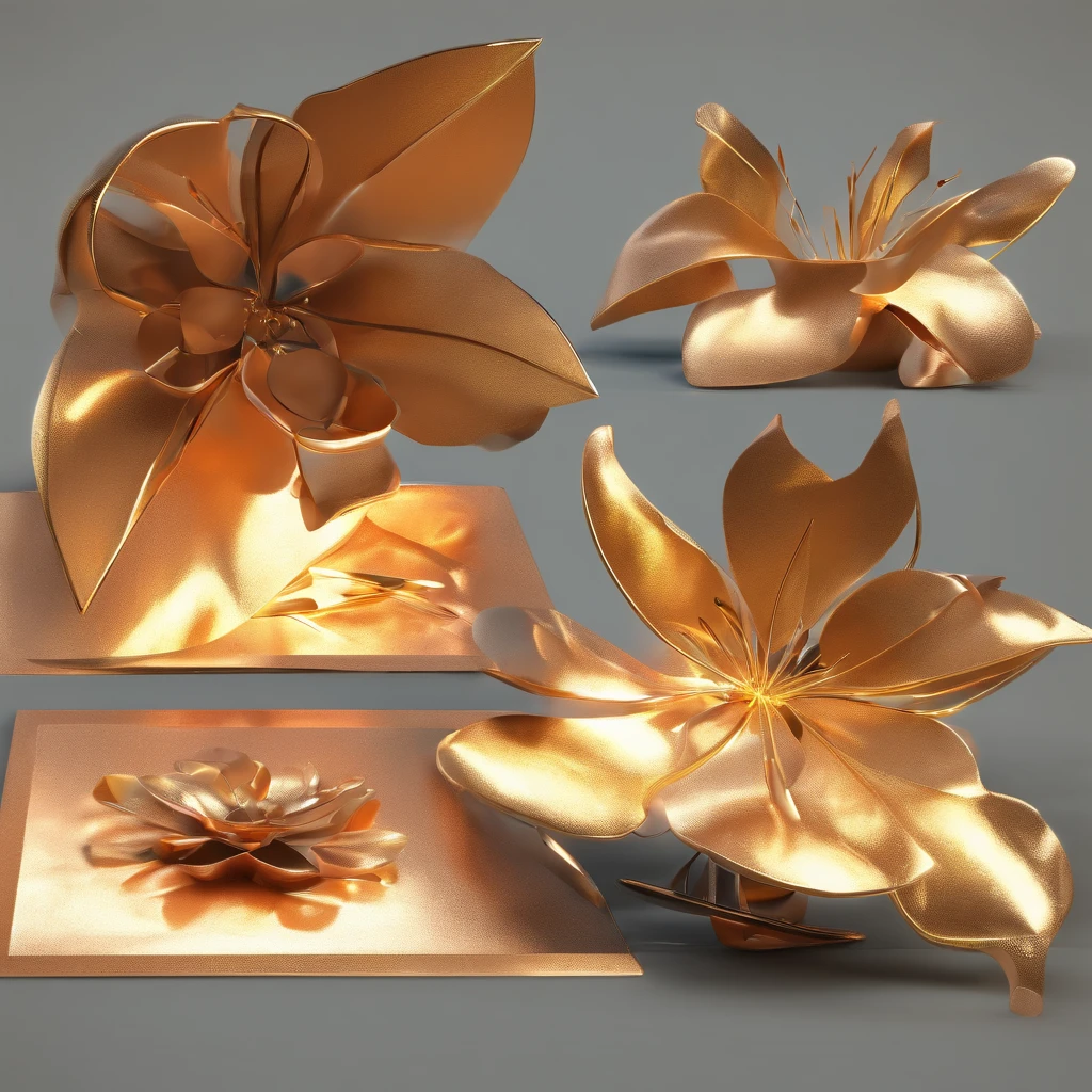 muito bem definida, flor psicodelica futuristica, estetico e delicado,fundo limpo, Bom brilho, 3D rendering of,best quality