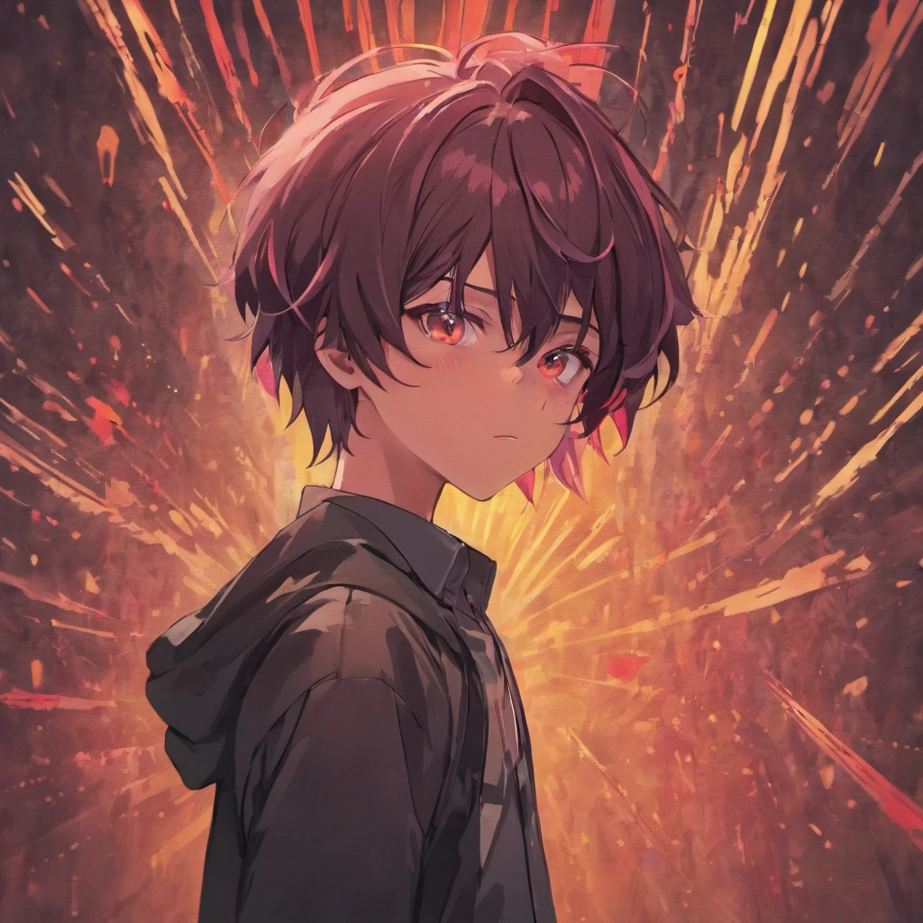 Boy, cool style, yandere mode,anime