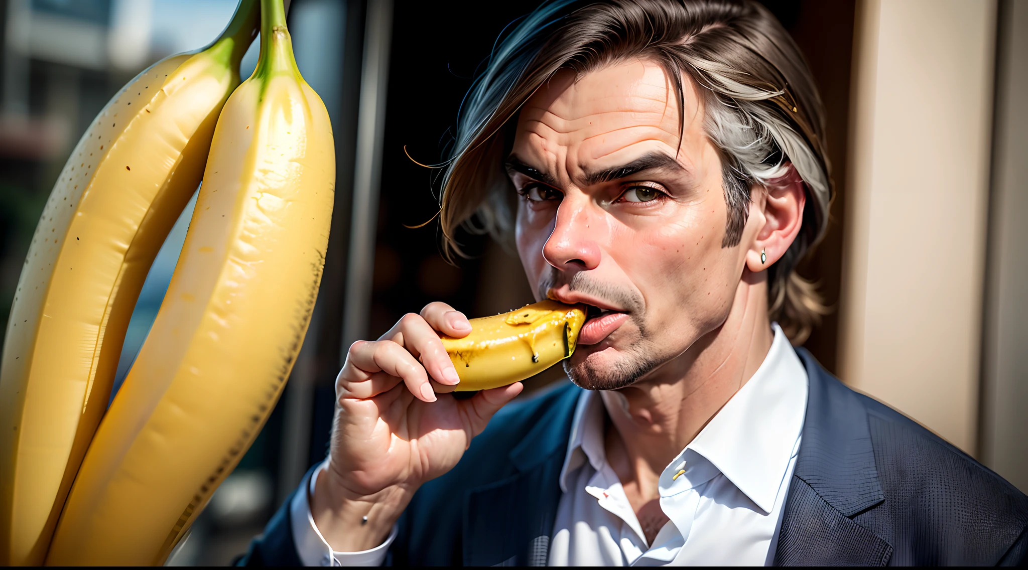 Bolsonaro comendo banana