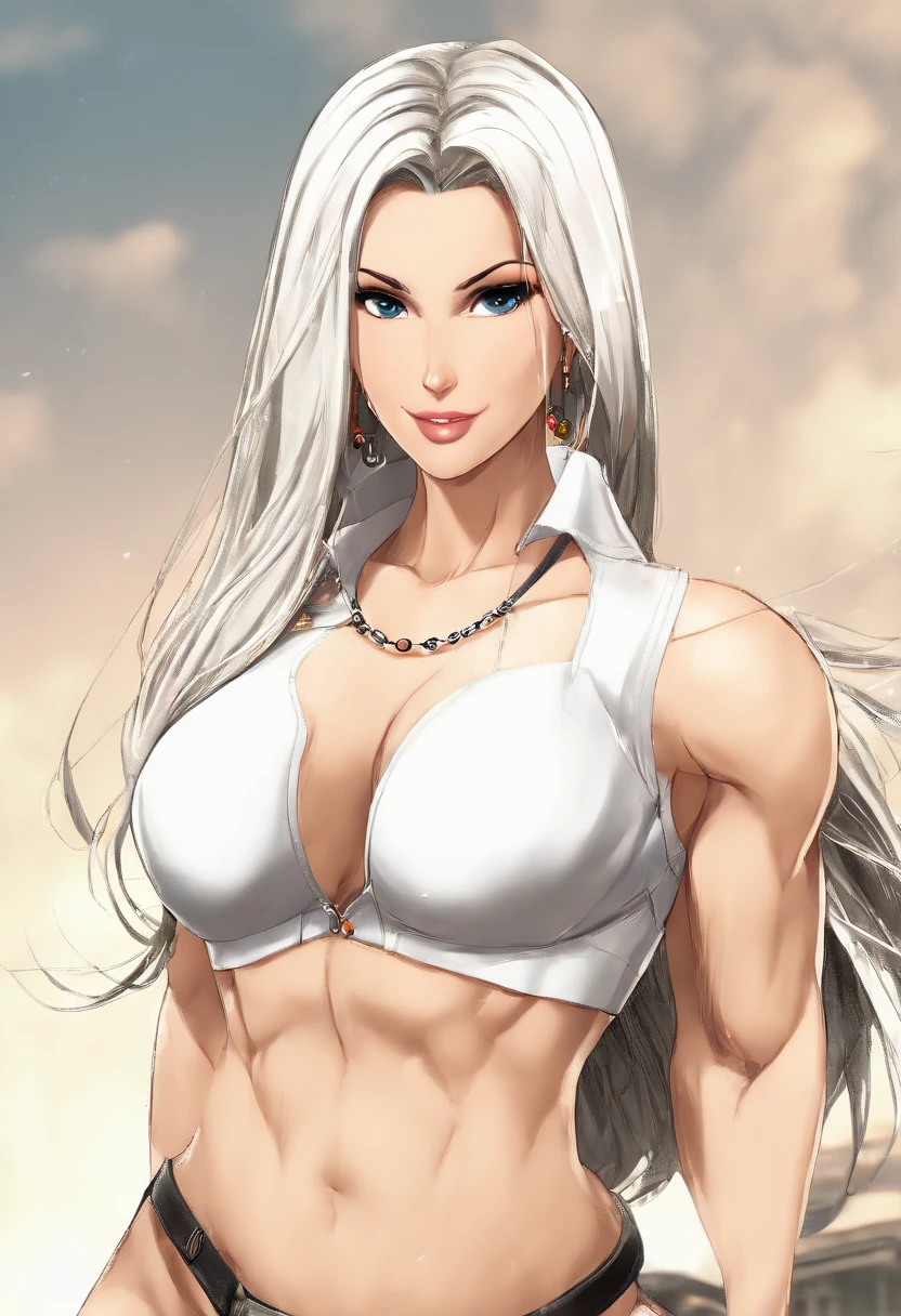 (Masterpiece, ultra detailed: 2), (best quality: 2), (beautiful woman: 2), (beautiful face: 2), (perfect body: 2), solo woman, 1girl, full body, big and tall muscular Tifa Lockhart with very_big_breasts in bikini lifting a very heavy weight with extreme effort, hanging_breasts, small waist, lean muscles, flexed muscles, extreme veins, full_breasts, massive bodybuilder pectorals, very big chest, ripped clothes, heaviest_breasts,