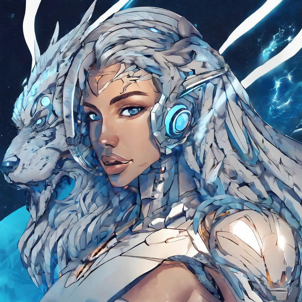 werewolf alfa masculino, pele azul, tatuagem azul, tatuagem tribal, ((olho azul)) fundo escuro, bondade, (amedrontador), luz ilimitada, octano render, Gorgeous features, olhos lindamente detalhados, pele intrincada, rosto detalhado, textura de pele perfeita, detalhes extremos, close-up view, cinematic lighthing, profesional lighting, centrado, looking-into-camera, 8k, tiro com Hasselblad X1D-50, Maximum focus, profundidade de campo, perfect  lighting, light particules, (melhor qualidade), (obra-prima), (ultra detalhado), foco nítido, light particules
