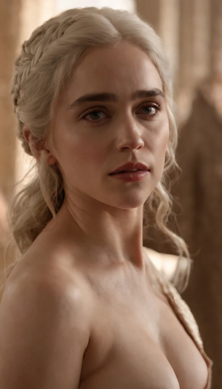 (best quality, hyperdetailed photography:1.2), beautiful lady, ciri , the Witcher 3,freckles, dark makeup, soft light, white hair,pink lips, green eyes, snoopy breast,massive perfect breast,, (detailed beautiful face, detail skin texture, ultra-detailed body:1.1) sexy vampire girl,,, naked breast, realistic skin texture extreme details,