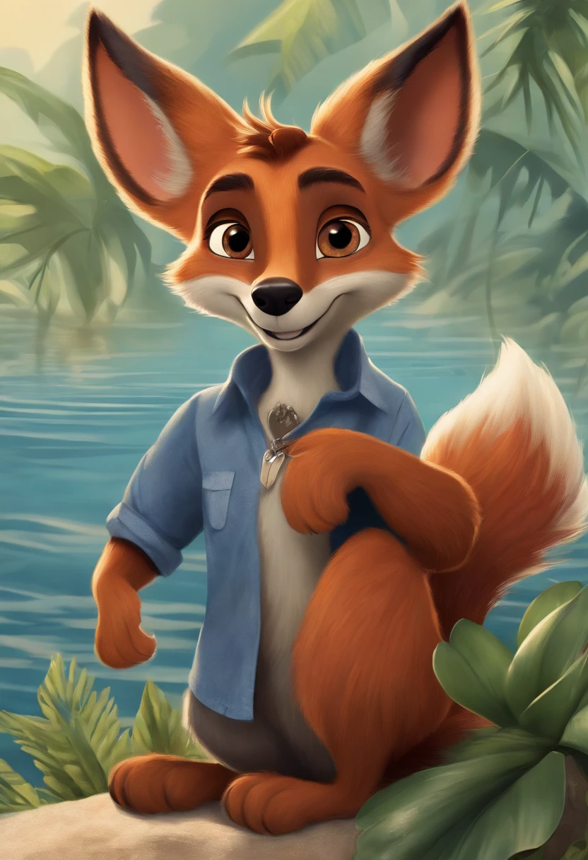 Enviado em E621, ((por Homogenousrule, por Wildering, por Foxovh, por Catcouch)),
sozinho ((Nick Wilde)) com ((neck tuft)) e (Cauda fofa) e ((olhos azuis marinhos claros)),
((retrato de meio comprimento)), ((wear blue Hawaiian floral shirt with gray pants)),
quebrar
((sitting on the island with plant and water on sunny day, barco branco)),
(Antecedentes detalhados, profundidade de campo, sombra de meio corpo, sunlight, luz ambiente no corpo),
(intrincado:0.7), (High detail:1.2), (Motor irreal:1.3), (foco nítido:1.15),
[explict content, ????????????????????], (master part, best quality, 4k, 2K, sombrio, nada absurdo)