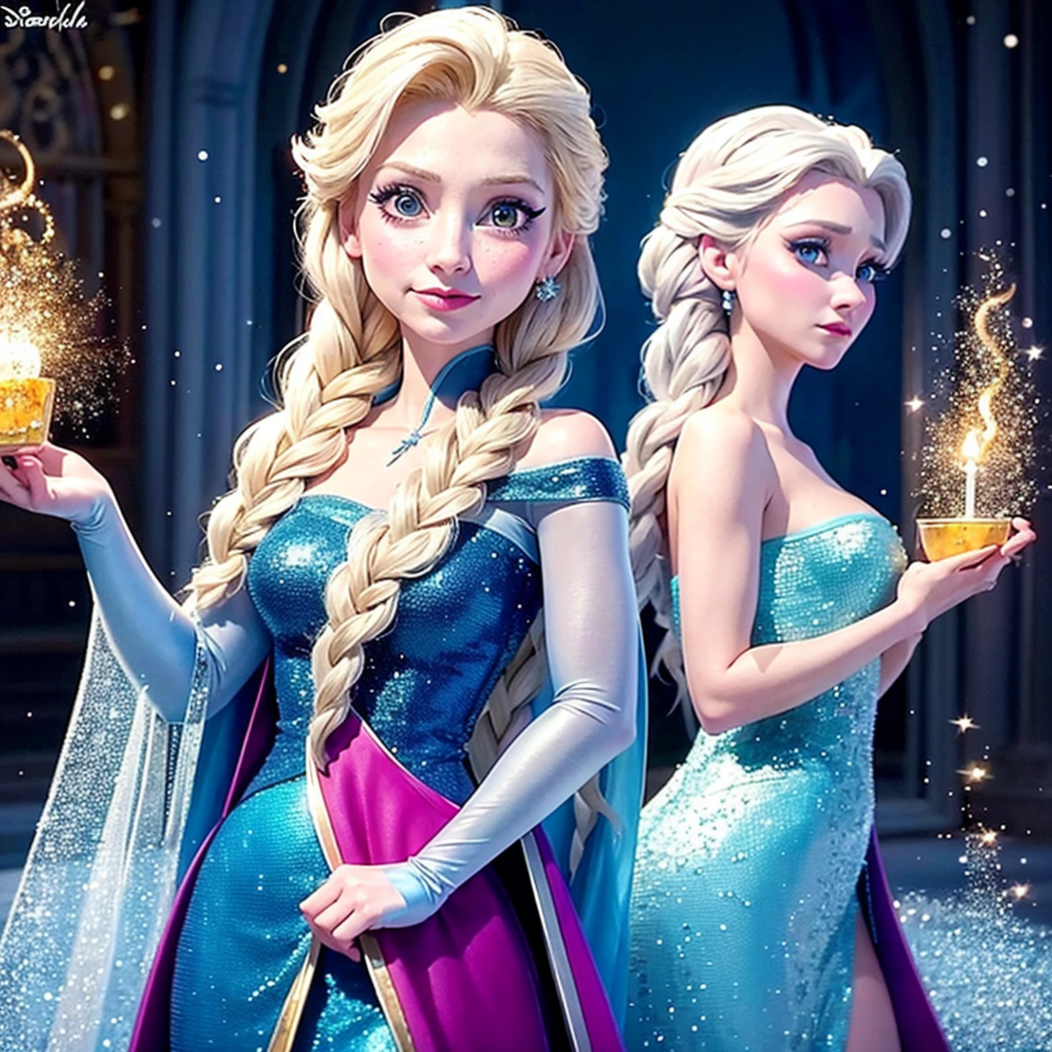 Disney princesses have sparkles in their hands, Elsa, Elsa Congelada, congelado, estilo de arte disney, Elsa bonita, Elsa, Frozen, Retrato de Elsa de Arendelle, Frozen II filme ainda, imagem do avatar, arte conceitual disney, animated film, Artistas conceituais da Disney, Frozen II Klaus filme, Retrato de Elsa de Frozen, filme klaus congelado, Arte no estilo da Disney