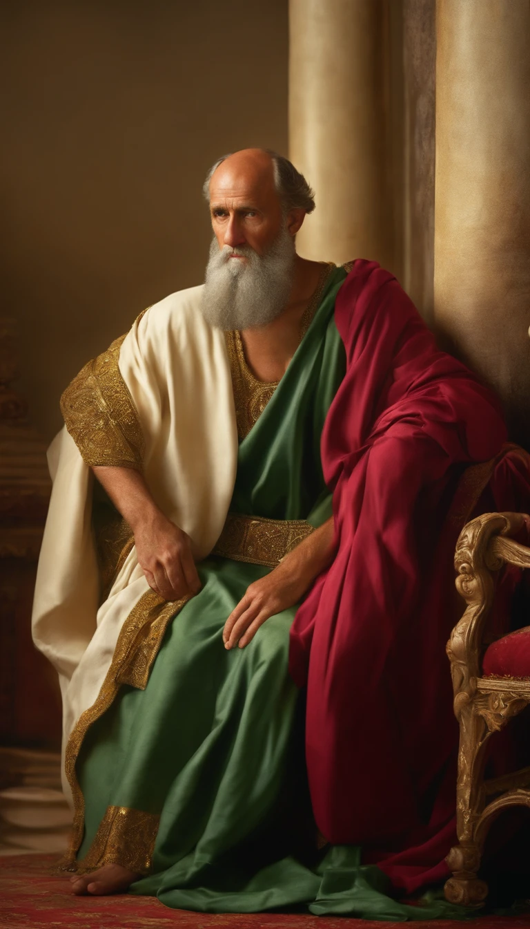 The apostle Paul looked at the screen, roupas compridas, Religion, Ultra foto Realsisim
