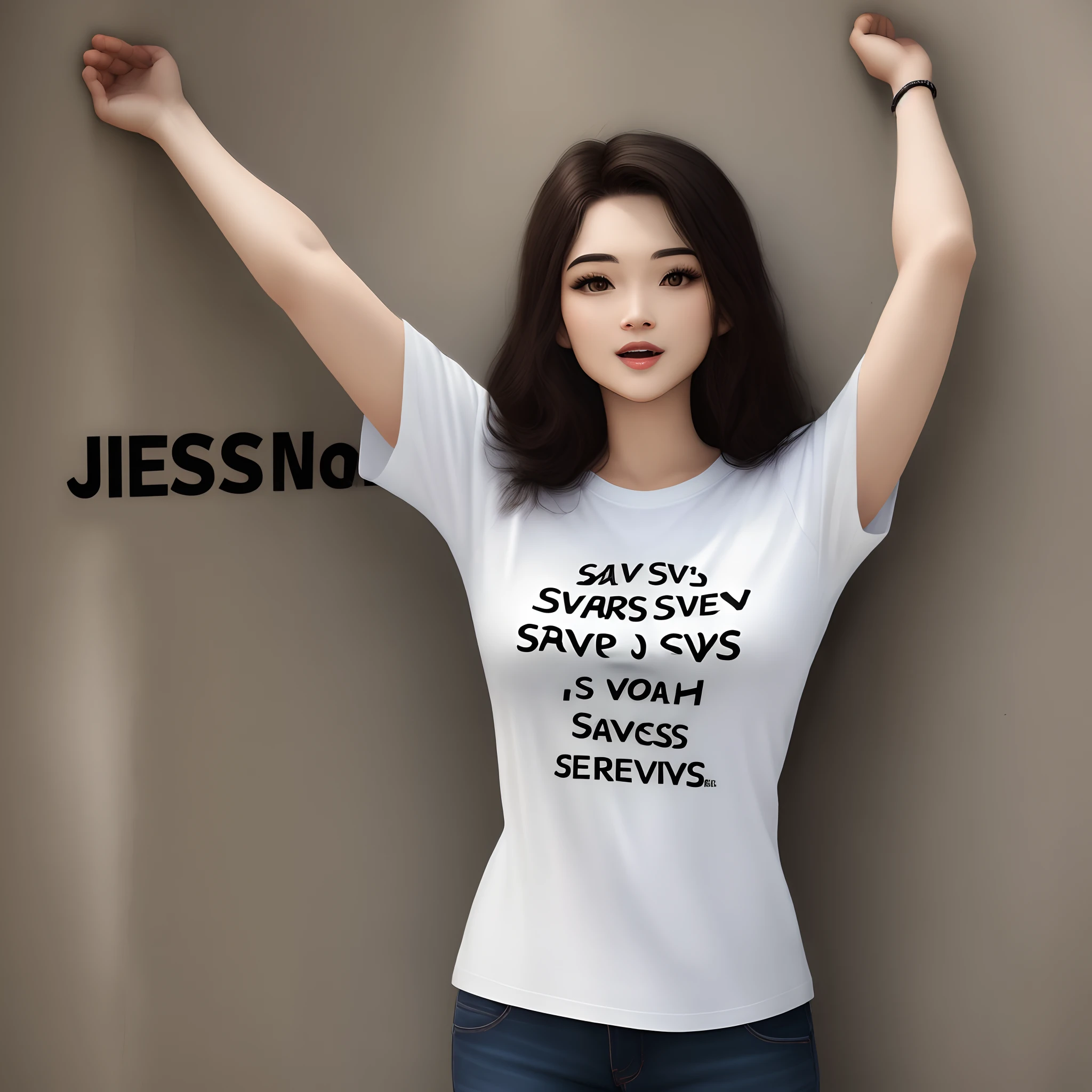 Pretra T-shirt with phrase jesus is savior