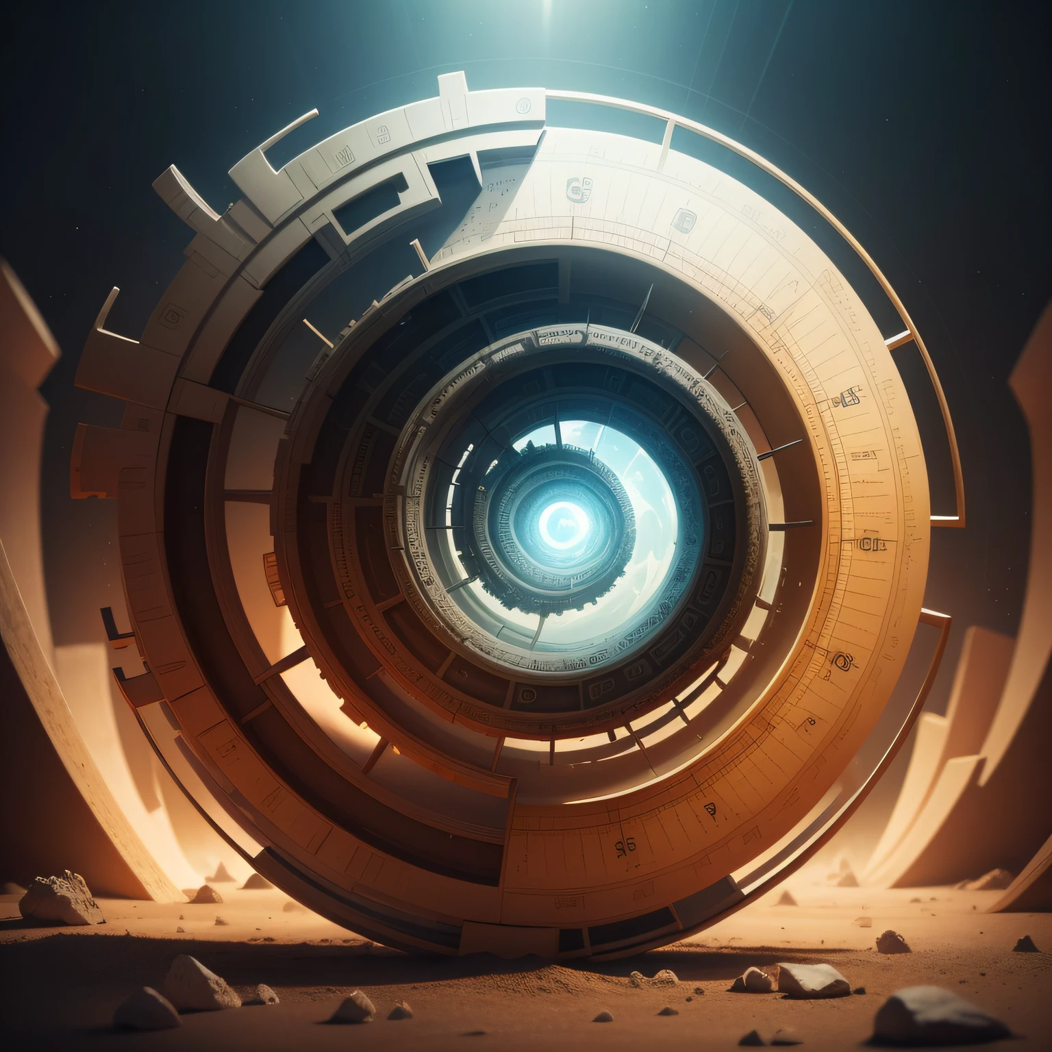 There is an object with Fibonacci settings, a mix of organic and futuristic, um fundo branco, Invisible, Arte surrealista, Inevitabilidade, Surrealista, Incomum, alternate album cover, UNREALISTIC, inspirado em Francesco Raibolini, Hiper realista", Arte surrealista, hiper-realista", Desborrar, realista surreal, Fractais 3D, Fractais 3D proporcao aura, capa de album de psytrance minimalista