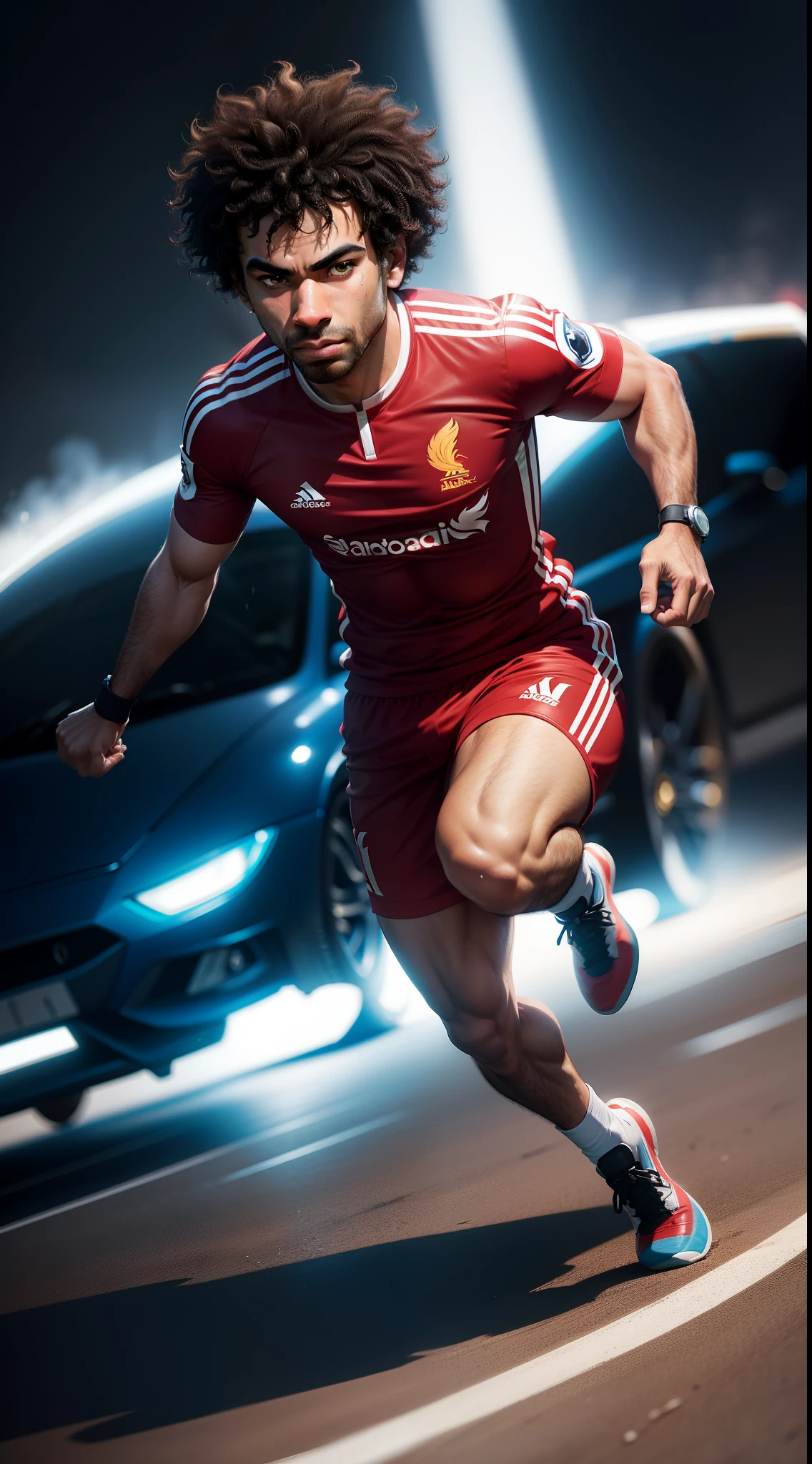 Mohamed Salah fusion Speed Racer (Speed Racer)An attacker with a fast, technological car that helps him dribble past the opposing defense.