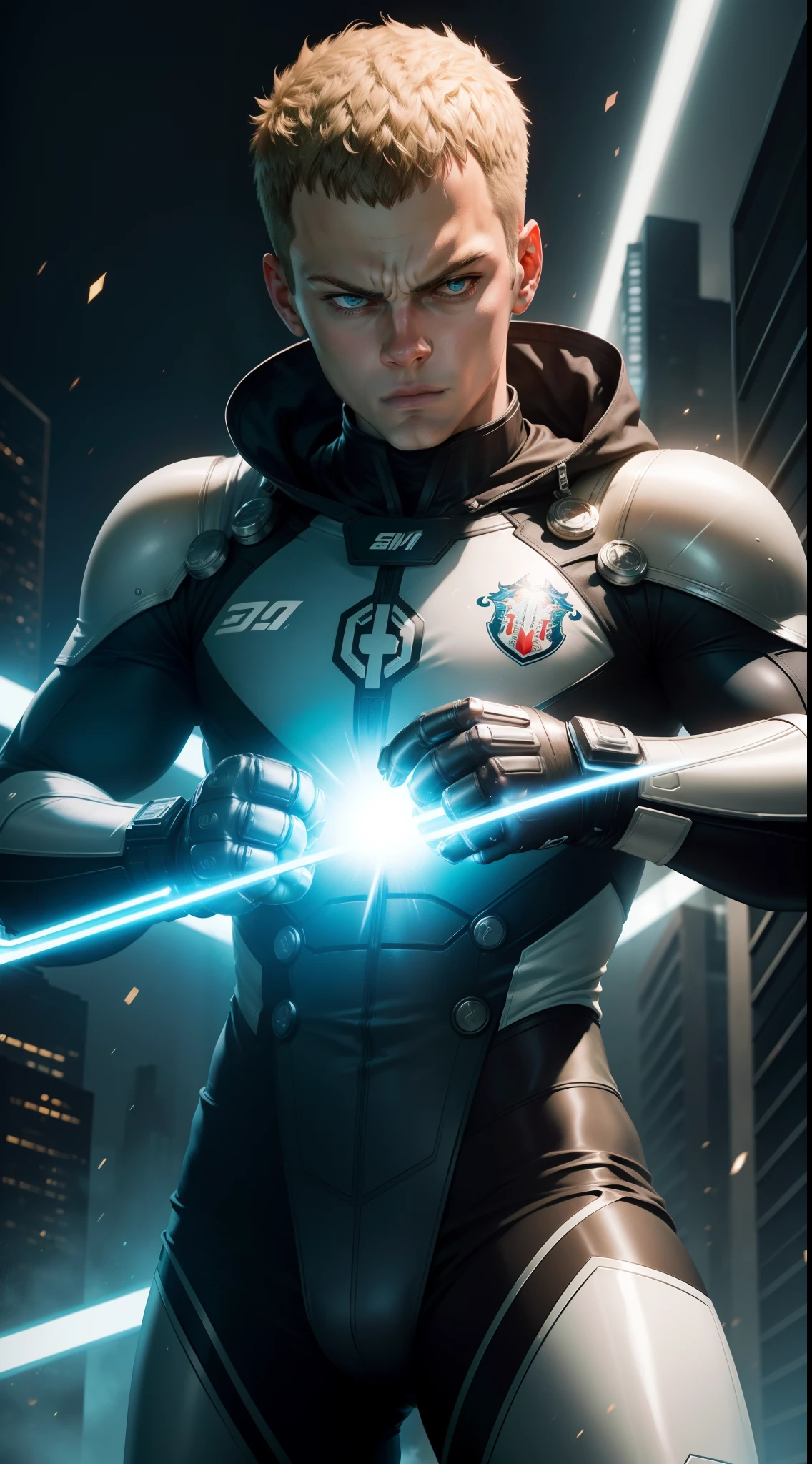 Manuel Neuer Genos merger (One Punch Man)A cybernetic goalkeeper with superhuman reflexes who defends the goal with precision and power.