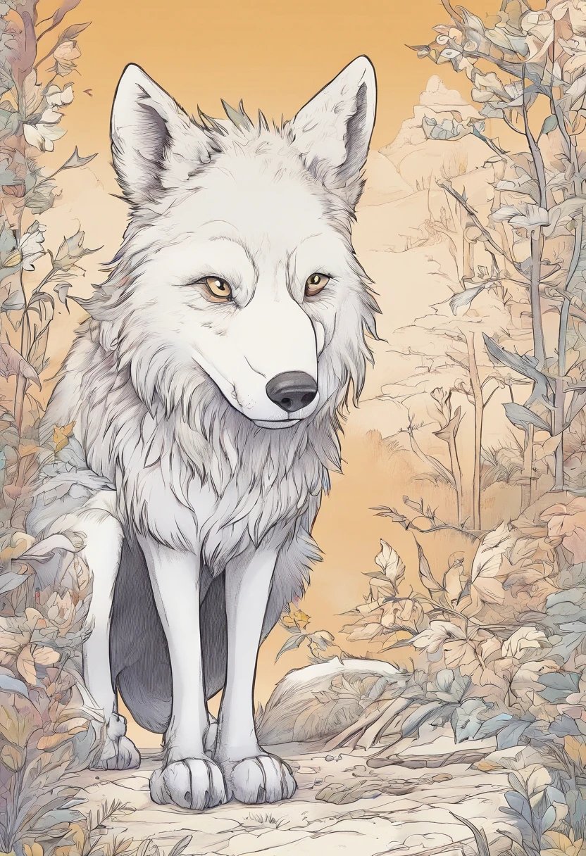 Claro, Here's a prompt for a children's book:"title: 'The Scary Wolf and His New Friends' Description: Na profunda e misteriosa floresta, An evil wolf terrorizes all other animals with his frightening appearance. Um dia, He encounters a group of brave animals who are not afraid of him. Juntos, eles embarcam em uma jornada emocionante para descobrir que, Behind the creepy look, The wolf has a kind heart. Help tell this amazing story and inspire children not to judge by their appearance."