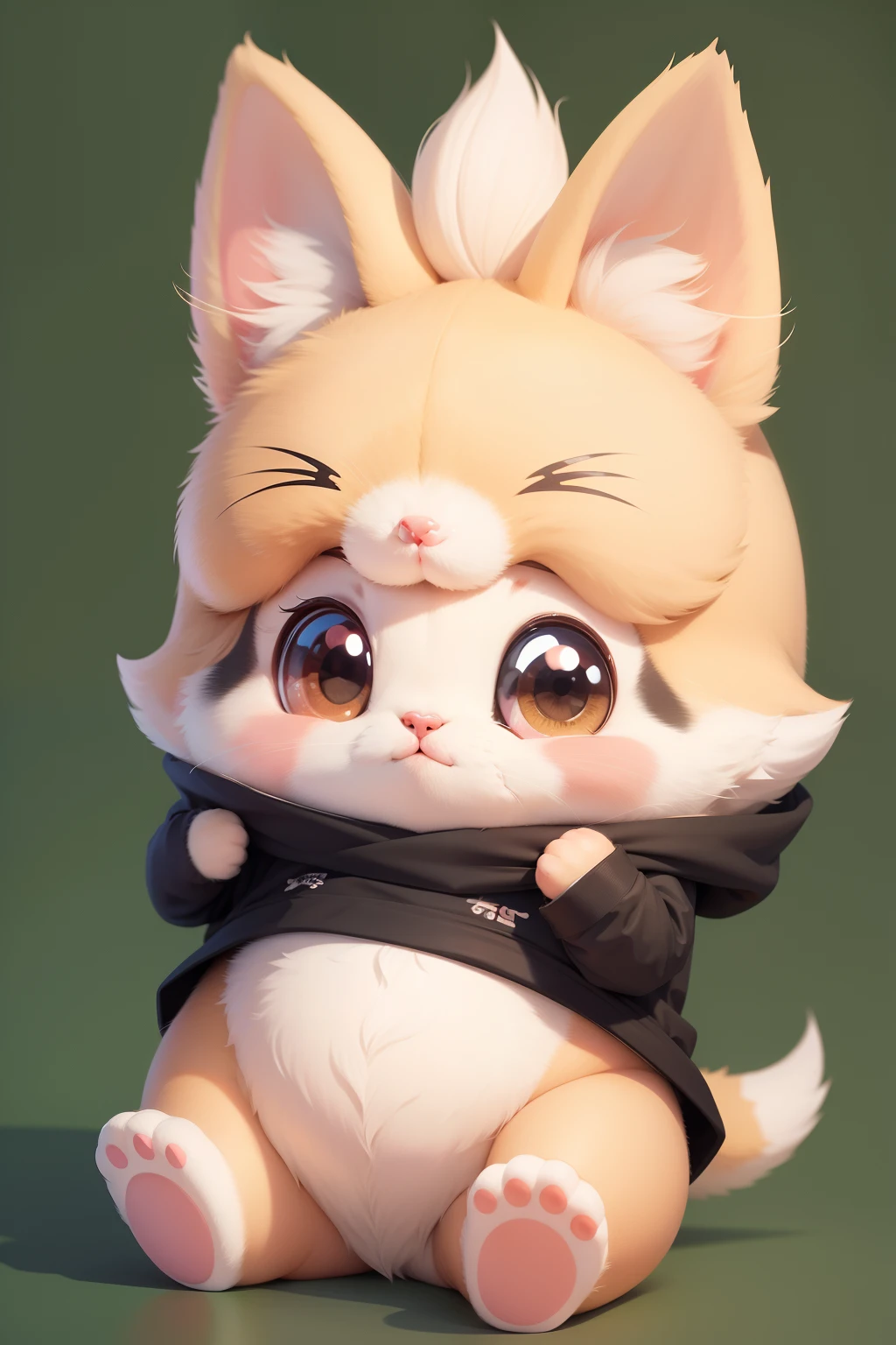 Cute animal in kawaii style 2D cartoon and high resolution
