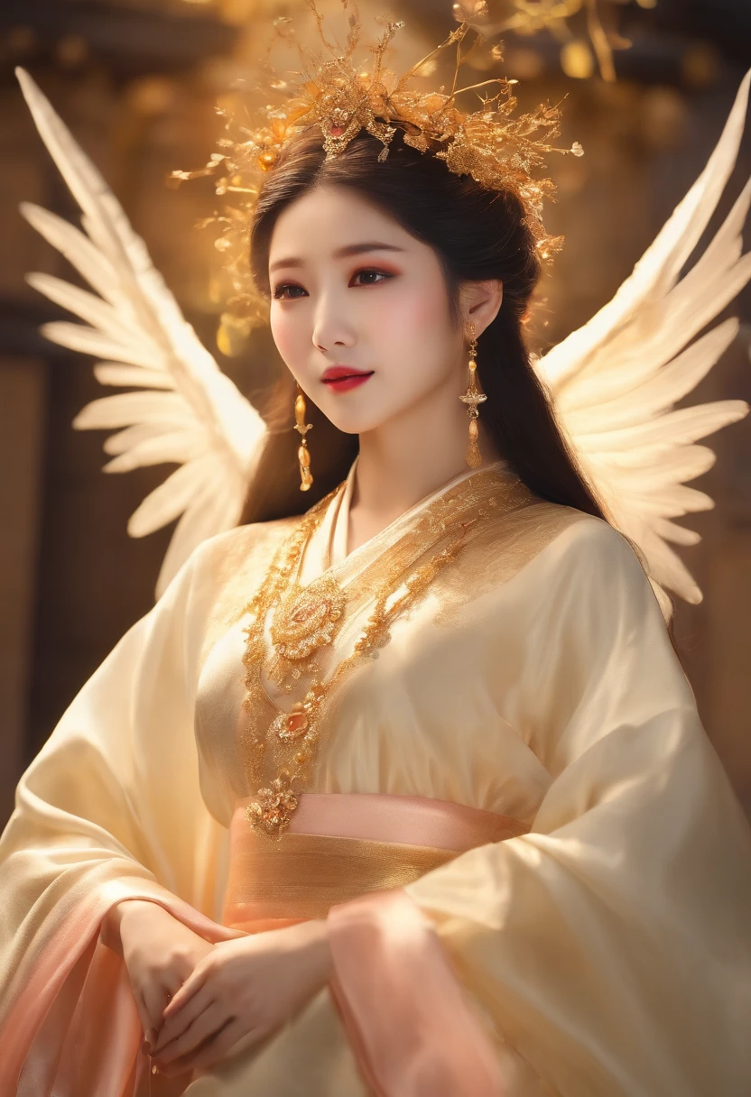 Photorealsitic、(hyper realisitic:1.2)、Beautiful fece、​masterpiece、top-quality、extra detailed face、Perfect litthing、nice hand、perfect hand、The sacred and shining sun goddess of heavenly splendor、(Beautiful Japan Woman:1.2)、(hyper pretty face:1.5)、(serene expressions)、(Miko costume)、(ethereal glow:1.1)、(Peace and comfort)、(Transcendental beauty)、(God's Grace)、(a symbol of purity)、(Golden halo)、(Uplifting atmosphere)、(Heavenly Realm)、(Spiritual enlightenment)、(Calm and protective)、(Lighting light:1.2)、(Seraphic figures)、(Harmony and tranquility)、(Angel robes)、(Timeless celestial bodies)、(captivating aura)、(Healing and Guidance)