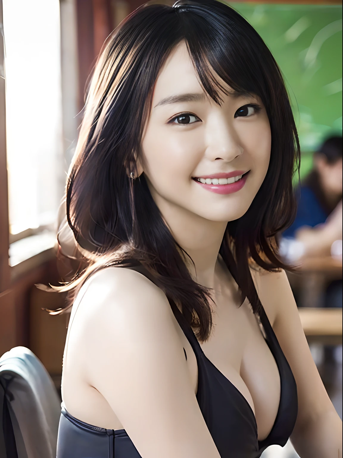 ((NSFW,8K, RAW Photos, of the highest quality, Masterpieces), high definition RAW color photos professional close-up photos, (Realistic, Photorealism: 1.37), (Highest Quality), (Best Shadows), (Best Illustrations), ((Cute, Beautiful, Ultra High Resolution, High Definition CG Unified 8K Denden Wallpaper, Physically Based Rendering, Movie Lighting), (aegyo sal:1), (1 japanese girl),(Photo of a girl in Japan 26 years old), (medium breasts), (Young Face), (monokini one piece swimsuit) ,High School Classroom, Beautiful detail eyes, Light on the Face, ((Cowboy Shot: 1.2)), especially strong light, (Upper Eyes, Grinning smile:1.2),Shiny skin, ((Random Hair Styles)), ((Random colored hair)), (thick thighs), ulzzang -6500-v1.1:0.2, Shy, (The Flash:1.2), ((enchanting posture: 1.2)), (idle), ((Good anatomy: 1.2)), ((Bright and refreshing classroom, the background is blurred: 1.2)), Perfect face, Cute face, (high-angle shot:1.2,