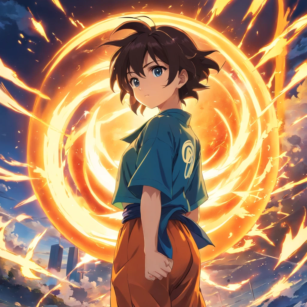 capa managa, Dragon ball, japanese manga,detalhes intrincados, 8k, --AR 9:16 --niji 5