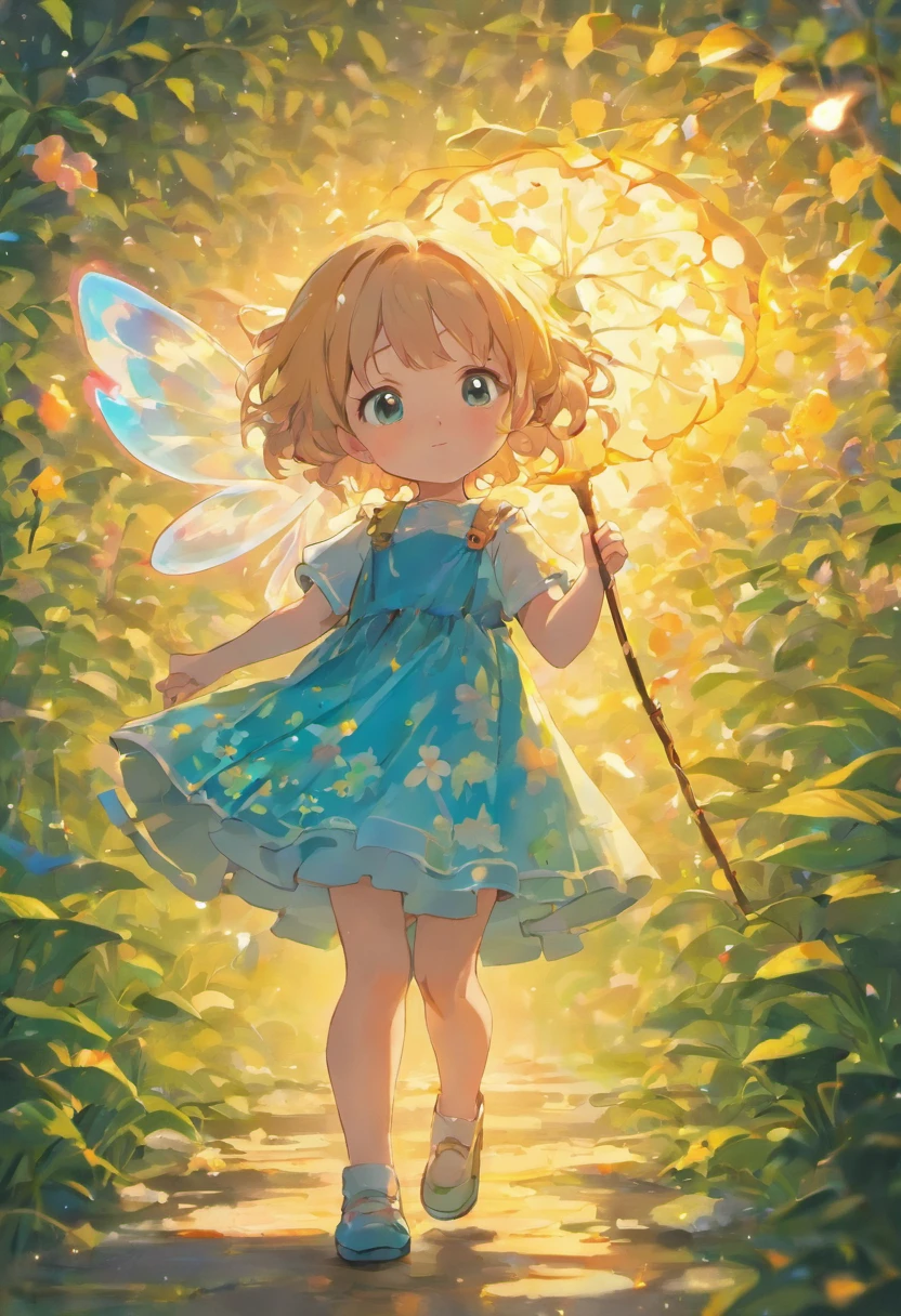 Cloudy day and light rain Little girl wearing skirt Rain shoots Masterpiece,Girl Leaves Wind and Sunshine Little Girl Girl Excellent,,Need, A world masterpiece,super-fine,,Need,Shoots Cute 3 year old flower fairy, Chubby toot，Skirt made of petals，Huge flowers，，Transparent colorful wings, Light attenuation，Glowing cute 3-year-old flower fairy, Chubby toot，Skirt made of petals，Light attenuation，Luminous effect，depth of fields，high light，Real light，Ray traching，oc rendered，Hyper-realistic，best qualtiy，8K，Works of masters，super-fine，Detailed pubic hair，Correct anatomy，sharp focus on eyes，Bokeh，Facial features are carefully depicted，in style of hayao miyazaki，Miyazaki animation style