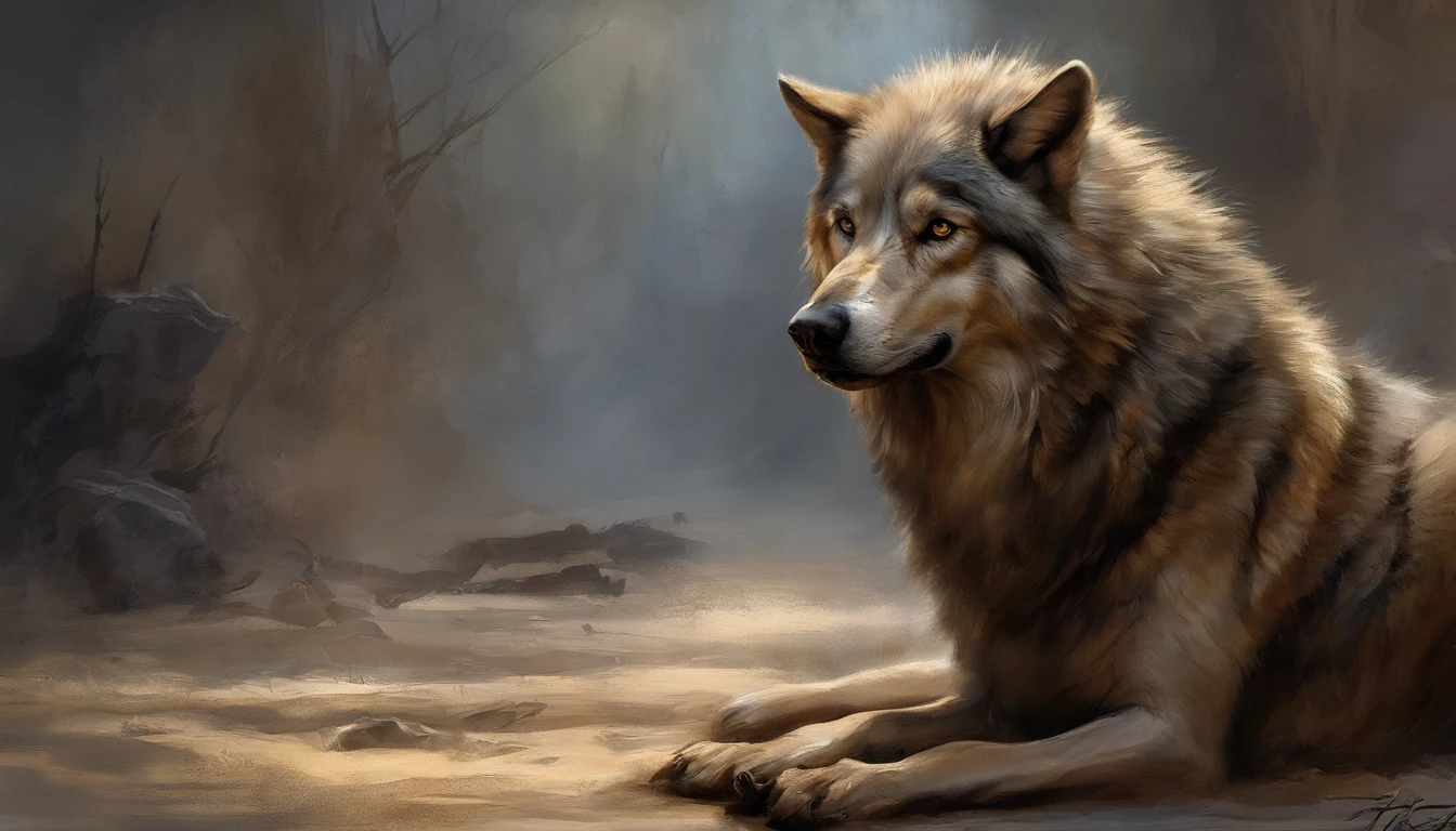 Max Quality, Dramatic lighting, pose amenazante, fierce expression, Epic atmosphere, (((Casco en forma de cabeza de lobo))), (((Toma de cuerpo completo))),Un lobo hecho de metal, ciborg, Estilo cyberpunk, mecanismo, ((Detalles intrincados)), HDR, ((Detalles intrincados, hiperdetallado)), Incandescent lamps, Cinematic shot, vignette, Efecto Bokeh Beckground, (Caninos), (Toma de cuerpo completo).