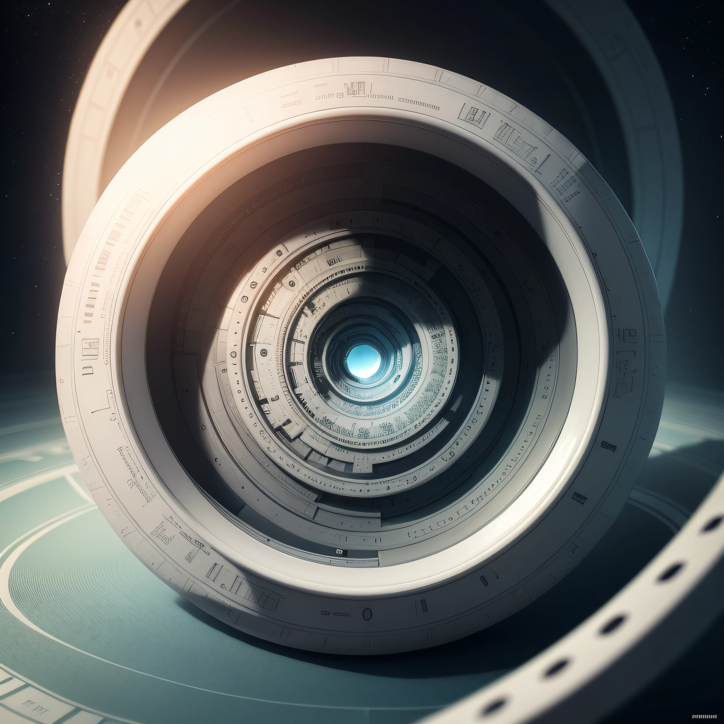 There is an object with Fibonacci settings, a mix of organic and futuristic, um fundo branco, Invisible, Arte surrealista, Inevitabilidade, Surrealista, Incomum, alternate album cover, UNREALISTIC, inspirado em Francesco Raibolini, Hiper realista", Arte surrealista, hiper-realista", Desborrar, realista surreal, Fractais 3D, Fractais 3D proporcao aura, capa de album de psytrance minimalista