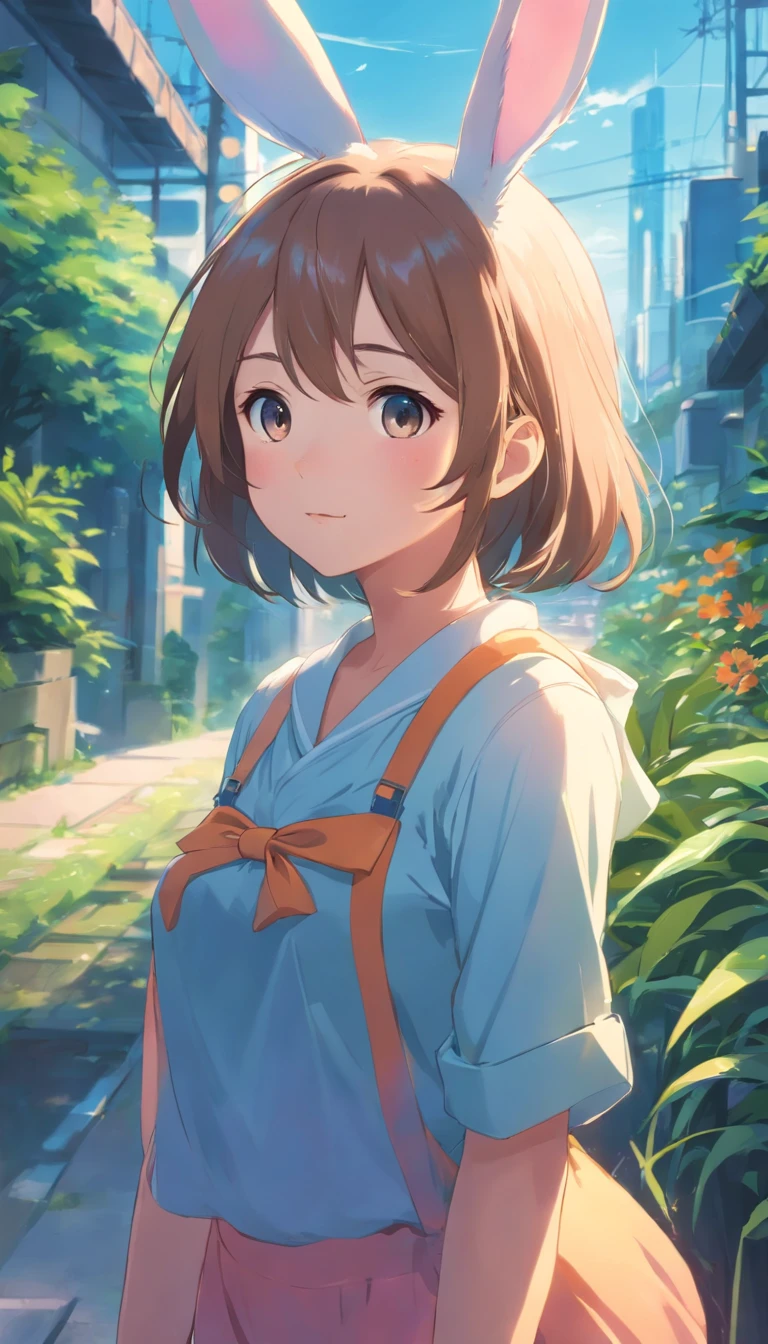 bunny girl, 1 girl, cute,