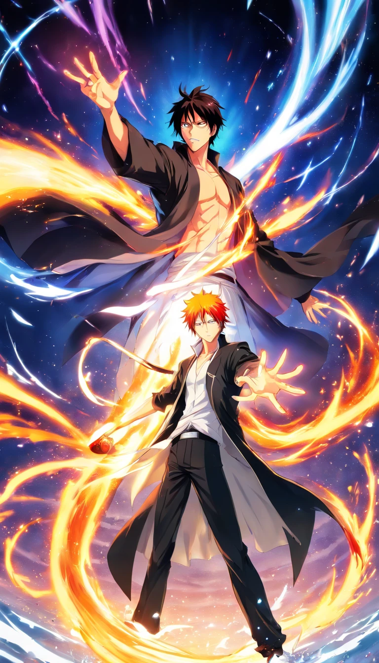 bleach universe, anime, aizen vs ichigo,