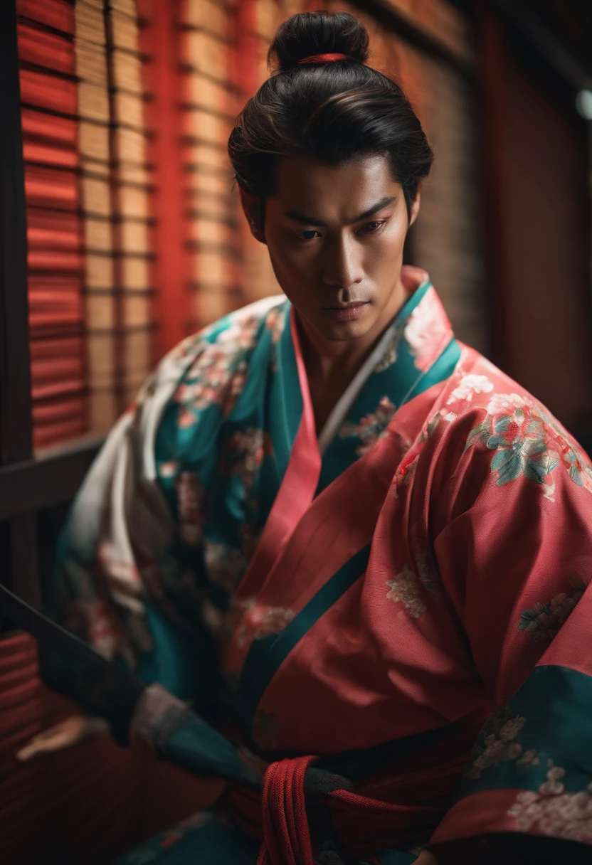 um samurai com kimono de jiu jitsu