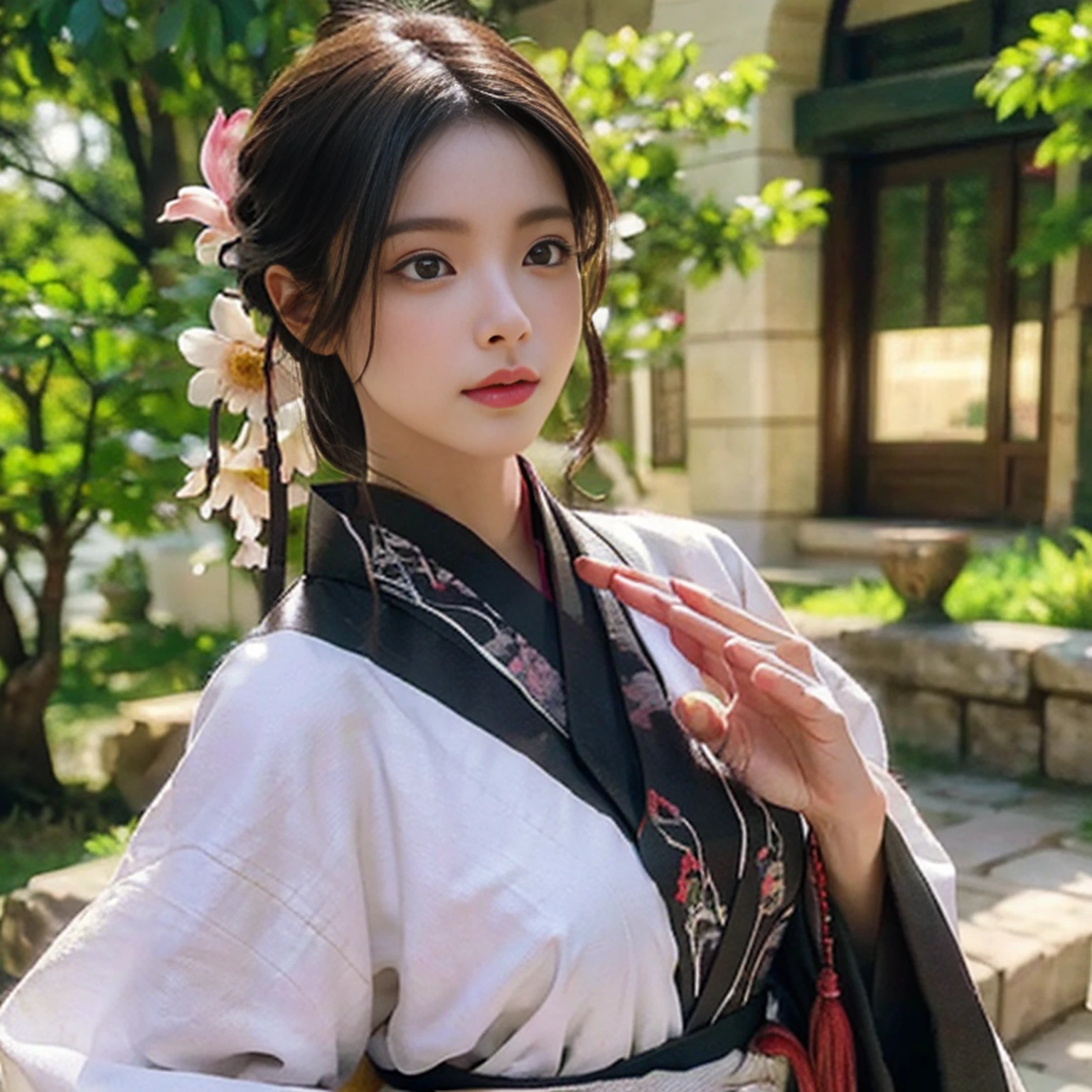 8k, super detalhamento,Dom Dao, uma pregirl,(postura de luta:1.5),solo, (A long sword in hand),Hanfu,saia curta, super detalhamento, tmasterpiece,por fora,fundo nevado da montanha,Invernos,Flor de neve,Corpo inteiro como,(seios grandes com decote exposto,Ombros expostos,鎖骨),Golden ratio figure,Scowling, cara bonita,cara de estupro, cabelos brancos, hair messy, Do lado,Olhos cheios de detalhes,Optimal proportions of four fingers and one thumb,