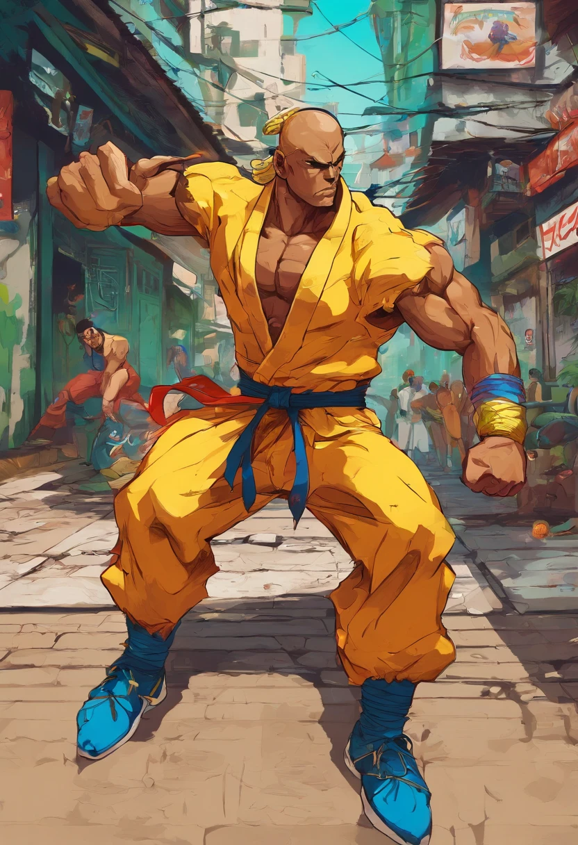 Dibuja a rashid de street fighter
