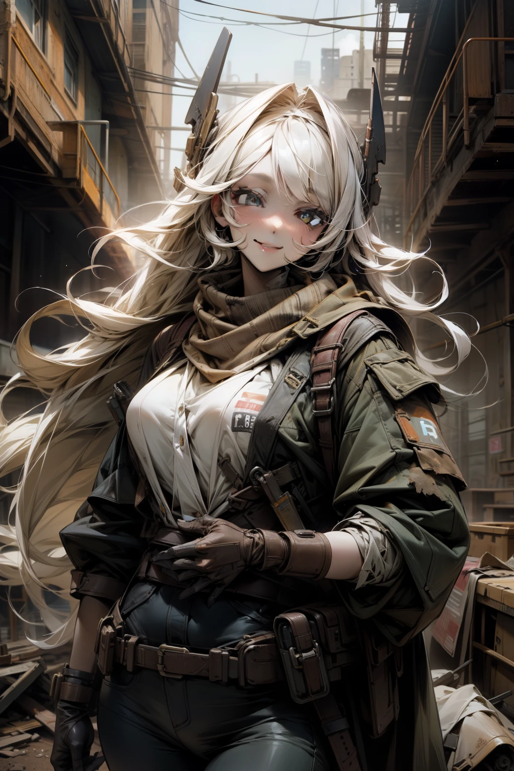 Post-apocalypse、Beautuful Women、Super super huge big、smil