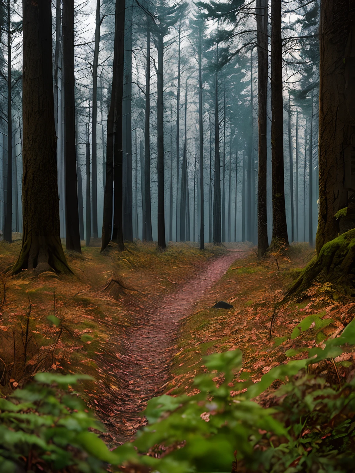 cozy magic forest after the apocalypse.::1.5 extremely detailed 85mm f2.0 crisp photograph by Adi Granov::1.0