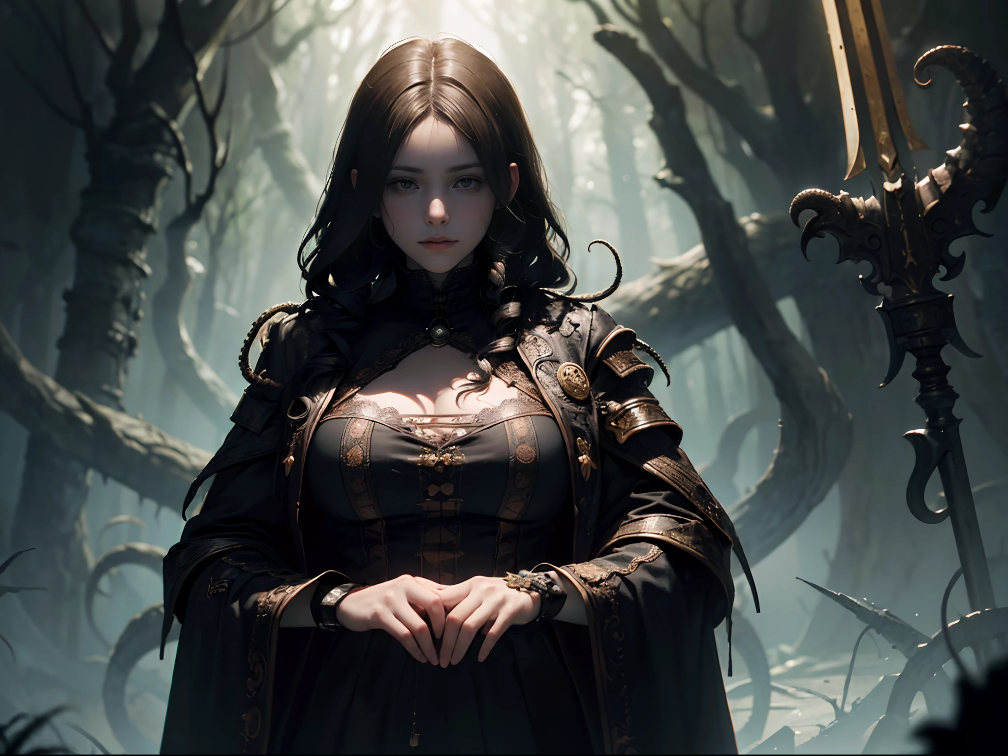 ((Best quality, 8K, Masterpiece: 1.4)),((Amazing detail: 1.3)),((illustration: 1.2)),((high resolution: 1.1)),Creepy, Horror, Worms, Dark style, Dark fantasy,Tentacle, Flesh-colored, Realistic, Dark atmosphere, Chiaroscuro, filmgrain, peristaltic,Decolorization,rotten,