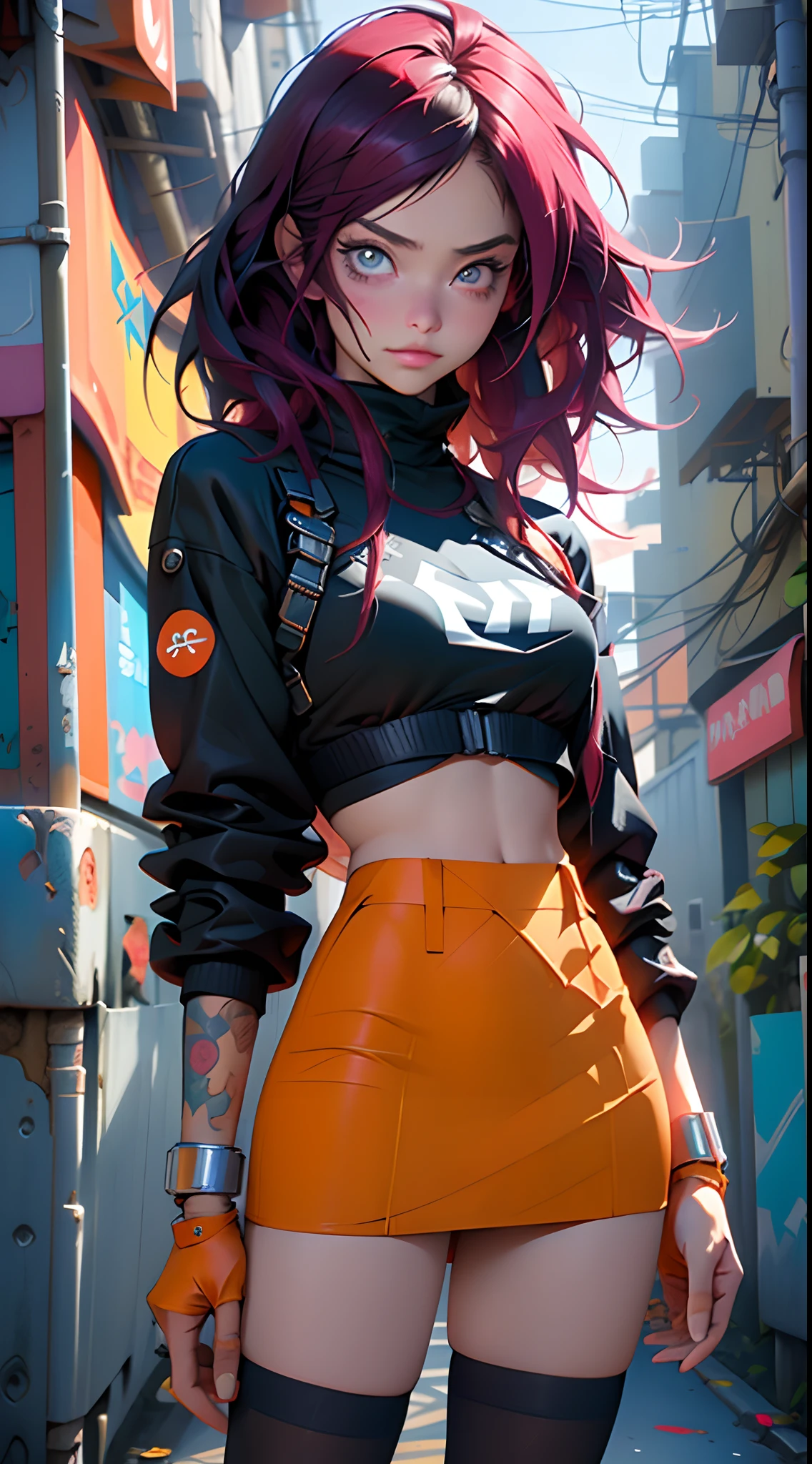 motor irreal:1.4,UHD,La mejor calidad:1.4, fotorrealista:1.4, textura de la piel:1.4, obra maestra:1.8,Chica de anime con una falda amarillo posando bajo la lluvia,mostrando su panties RossDrew Cartoon Vibrante,(orange miniskirt:1.4), Arte digital cyberpunk anime, Chica de anime cyberpunk, KDA, Cyberpunk 2077 RossDraws, Chica femenina de anime cyberpunk, Tendencias en CGVatstation, Oppai cyberpunk, Arte de anime cyberpunk, Pintura digital RossDrew,(cabello rosado:1.4),Anime Arte cyberpunk:1.4,RossDrew, Estilo Ross Tran,(La mejor calidad,8k,Altas Resoluciones,Obra maestra:1.2),Ultra detallado,(,hermosos ojos detallados,eyes symmetrical),ojos ultradetallados:1.4,(realista,fotorrealista,fotorrealista:1.37), (Cara detallada), (mano detallado:1.4),