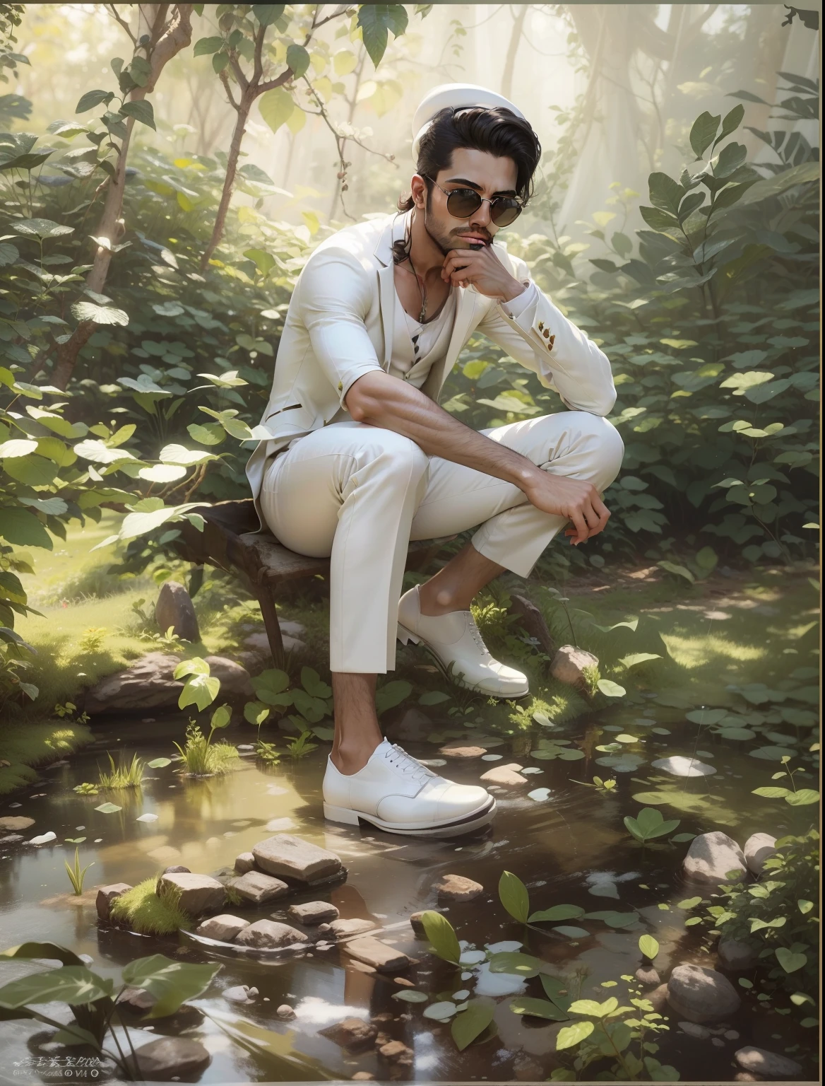 vestido com um terno branco e gravata preta sentado em uma mesa, white suit and hat dropped over one eye, a suited man in a hat, terno branco e gravata vermelha , vestindo terno branco, homem bonito, bonito e elegante, terno branco, elegante, beautiful man, apelo masculino alta moda, muito bonito, Macho bonito, vestindo terno branco futurista
INFO
Size
1536X1536
Date
Sep 11, 2023
Type
upscale
