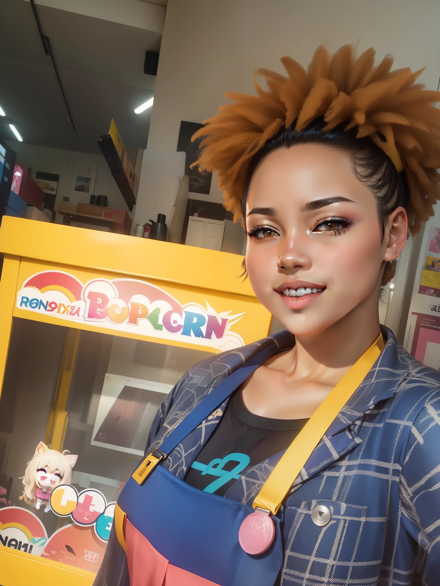 Menina anime com cabelo colorido e um vestido colorido, RossDraw pastel vibrante, rossdraw desenho animado vibrante, estilo anime 4K, retrato bonito do anime, artgerm colorido!!!, ! arte dos sonhos, menina anime bonita, arte digital estilo anime, Anime Art Wallpaper 4K, Anime Art Wallpaper 4K, arte de anime digital, Artgerm extremamente detalhado