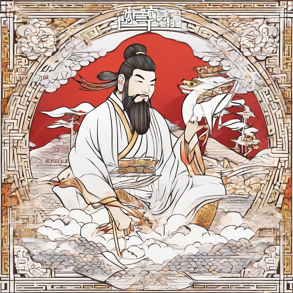 (White background:1.4),(Transparent screen。Oriental elements),(Chinese illustration:1.3,paper art:1.3, Quilted paper art:1.2),( reasonable design, Clear lines, High sharpness,Best quality, Very detailed, Masterpiece, movie light effect, 4K )