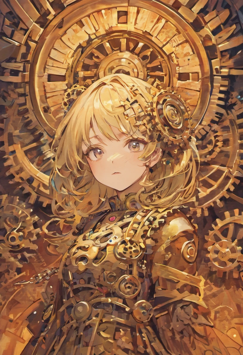 There is a woman with gears and gears on her head, Exquisite digital illustration, A beautiful artwork illustration, gorgeous digital art, elaborate digital art, beautiful gorgeous digital art, Mixed media style illustration, Adobe Illustrator Art, stunning digital illustration, Contemporary digital art, Tristan Eaton's wallpaper, Beautiful art UHD 4 K, contemporary art illustration, Illustration art
