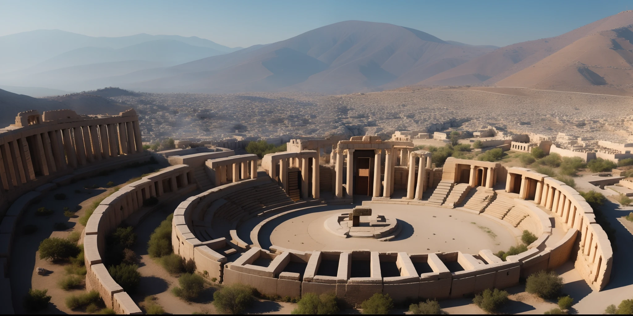 the city of Sparta, full of greek warriors