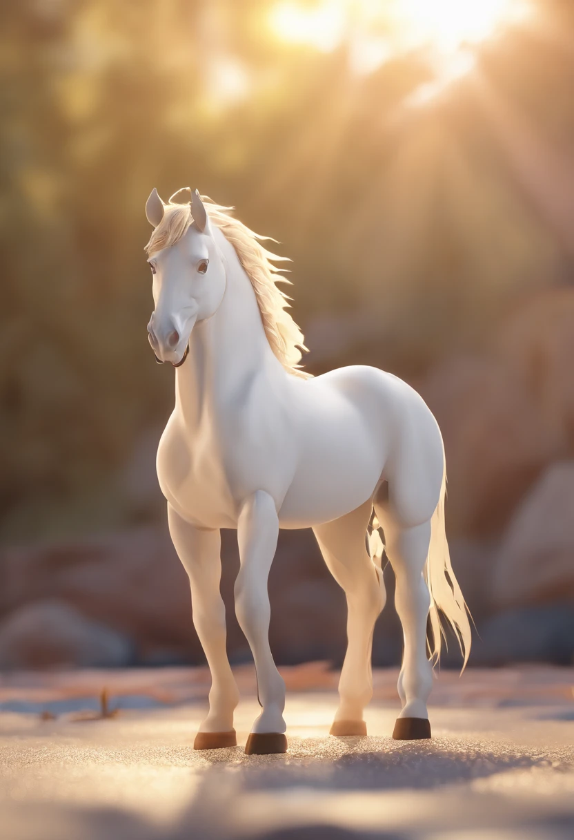 O  e um cavalo seu amigo branco
