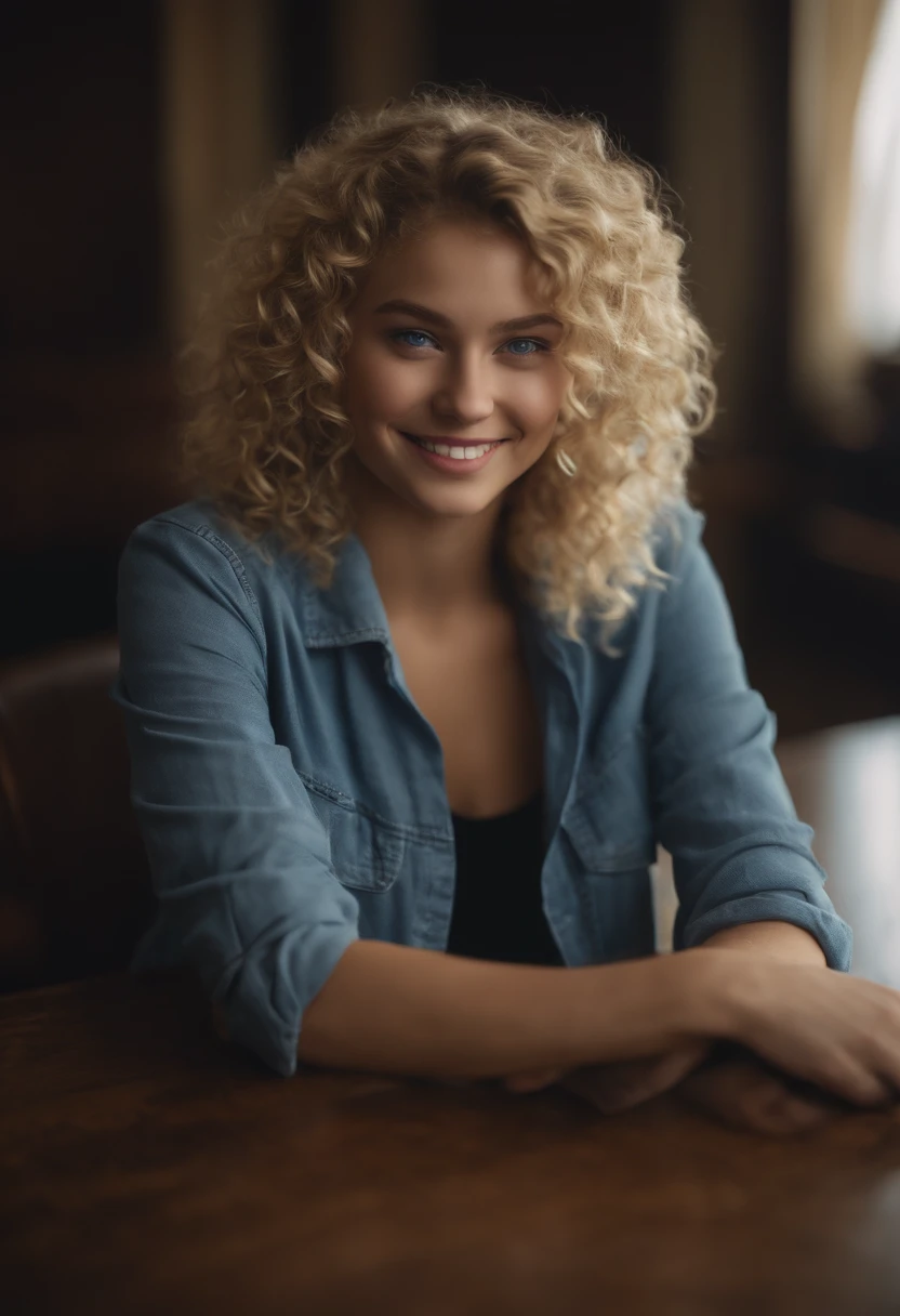 18 year old girl curly hair Blonde hair Blue eyes Blue smile matching with confidence Correct members,sexo de quatro, bunda pra cima