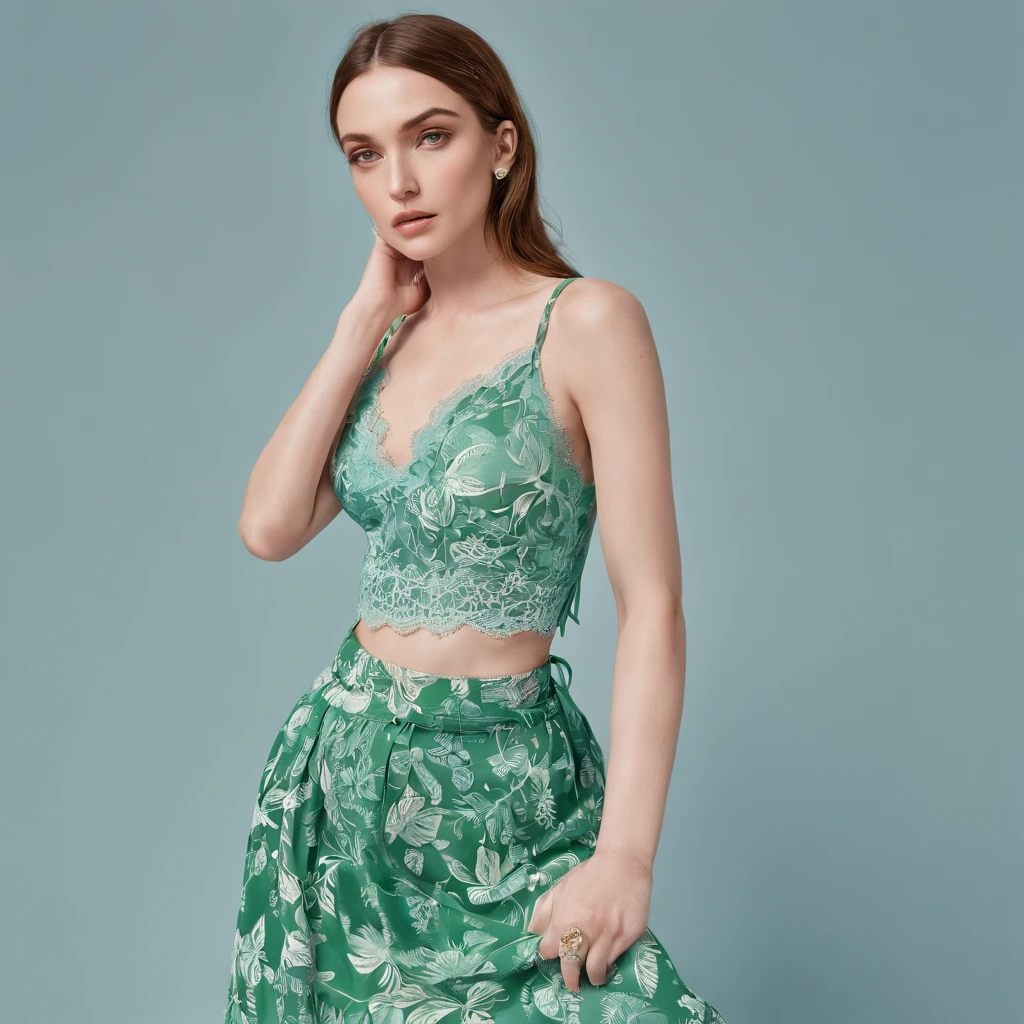 ((high Quality photo (Cute 19 teen fashion model:1.5))), 3/4 photo, bust focus, natural light, skinny, thin, slim, lean, slender, nubile, posing for picture, very short hair, long blonde hair, blueeyes, armpits, thin waist, thin hips, perfect lips, fat lower lip, young, youthful, teen, teenager, busty teen, huge breasts, tight crop top, tiny shorts, nice tits, super detailed, best quality, look porn star, quality of the best photographers, high image sharpness,
