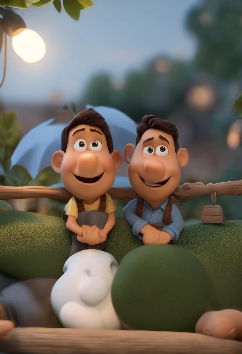 qualidade de imagem do filme,Disney Animation Style,Um menino,cabelo curto e detalhado,Denim suspenders,Bare feet,profundidade de campos,Luz alta,luz real,hyper-realistic,melhor qualidade,8k,Obras de mestres,super-fino,pelos pubianos detalhados,anatomia correta,sharp focus on eyes,Bokeh,Facial features are carefully described